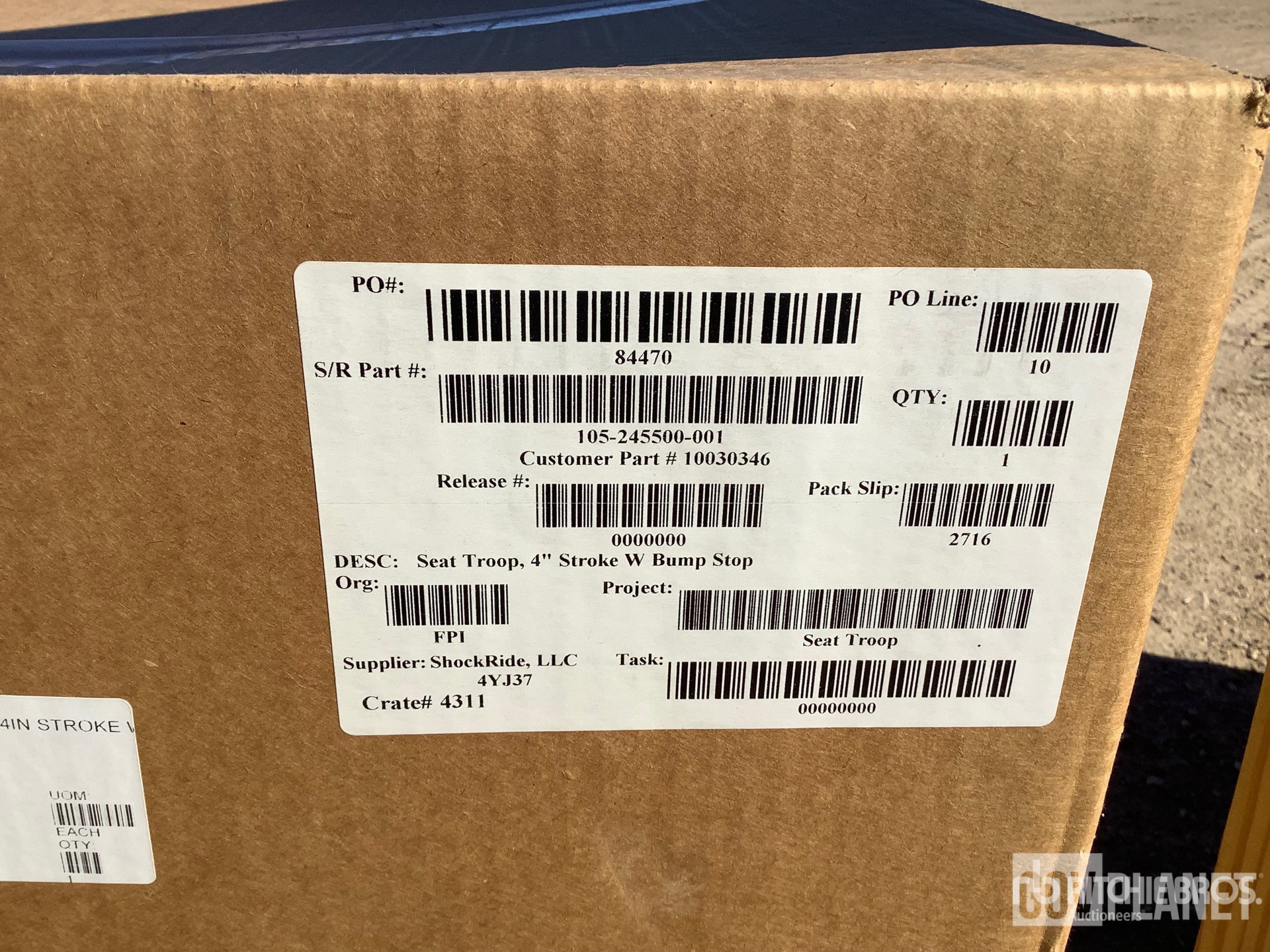 (2) Global Seating Systems 35N1-555NN05-1D MRAP Seat Survivability Upgrade Kits