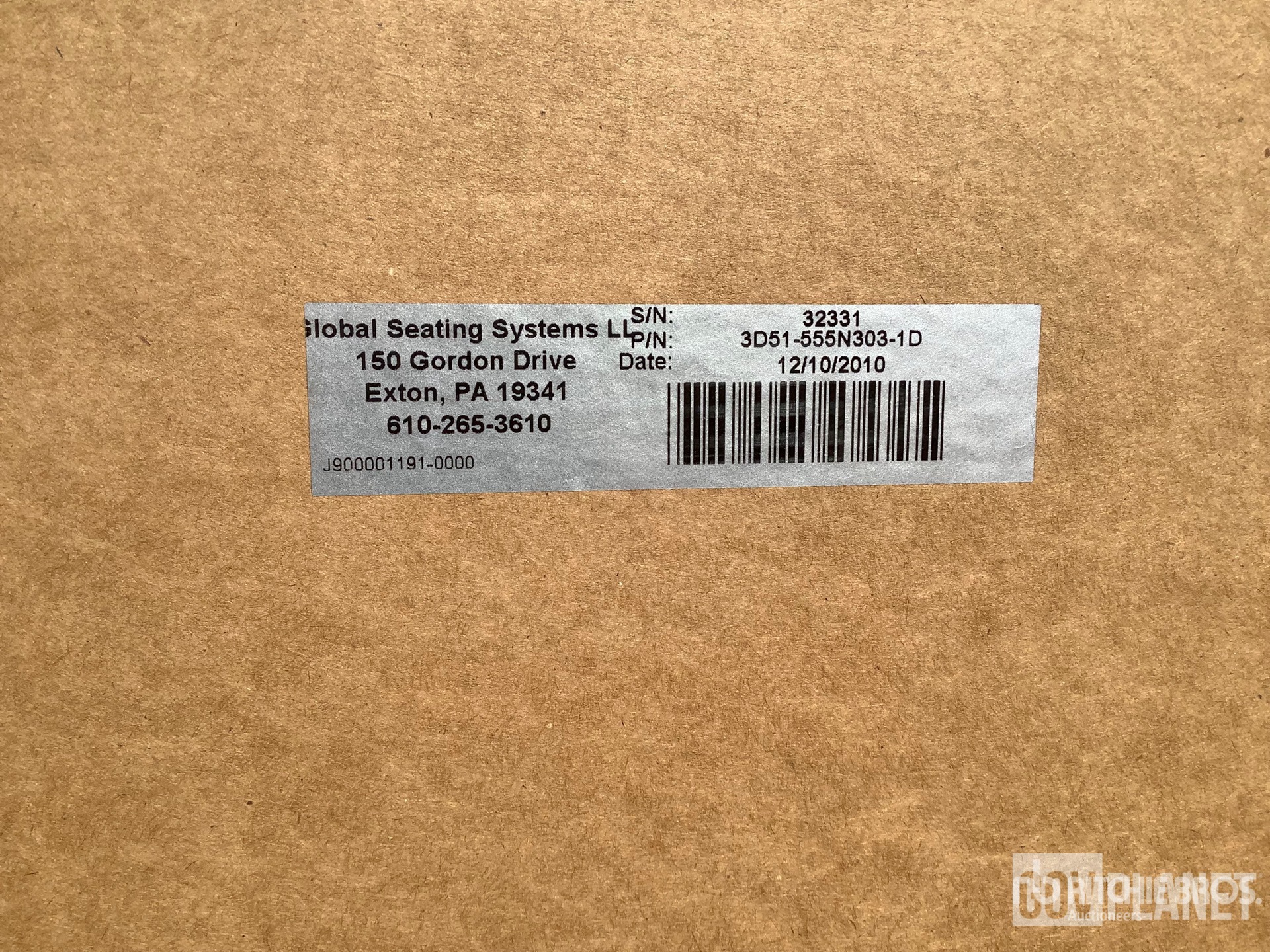 (2) Global Seating Systems 35N1-555NN05-1D MRAP Seat Survivability Upgrade Kits