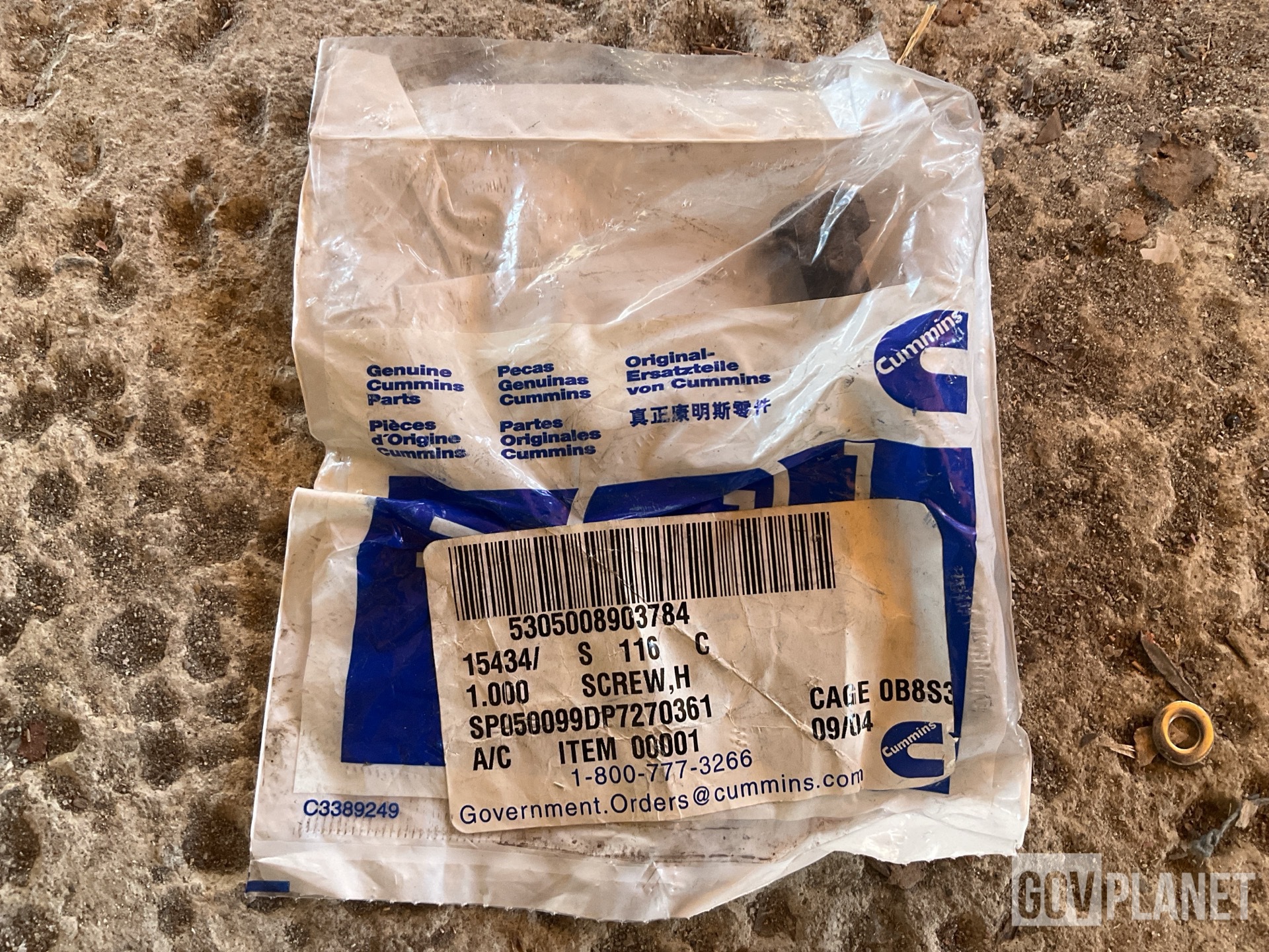 (170) Cummins S116-C Hex Head Cap Screws