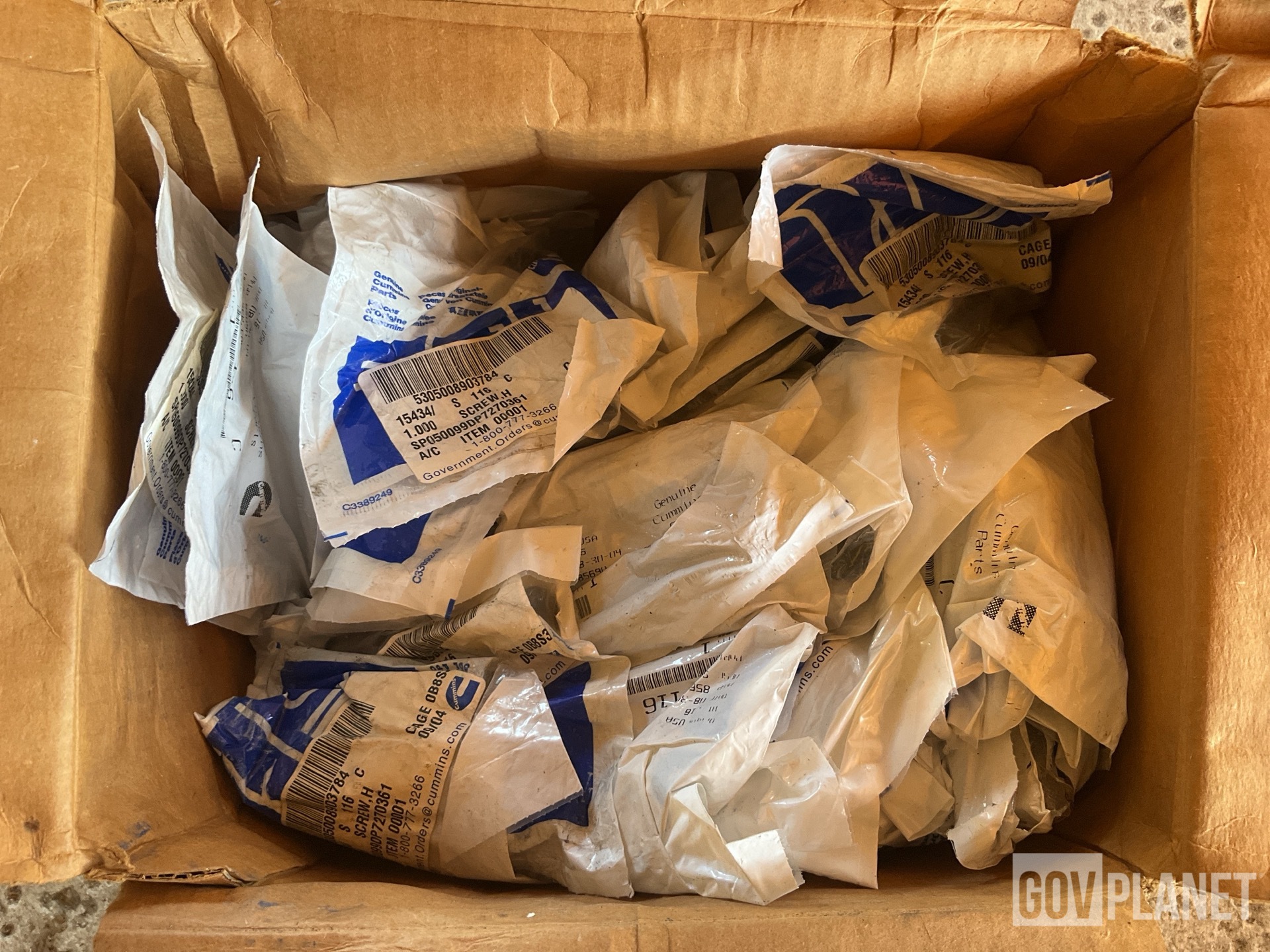 (170) Cummins S116-C Hex Head Cap Screws