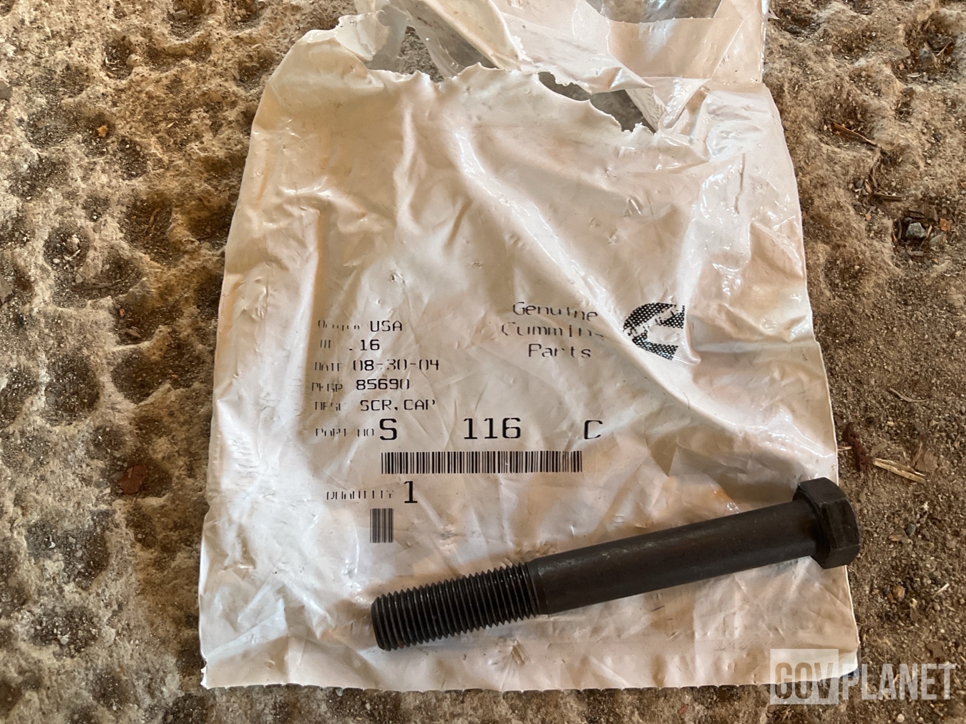 (170) Cummins S116-C Hex Head Cap Screws