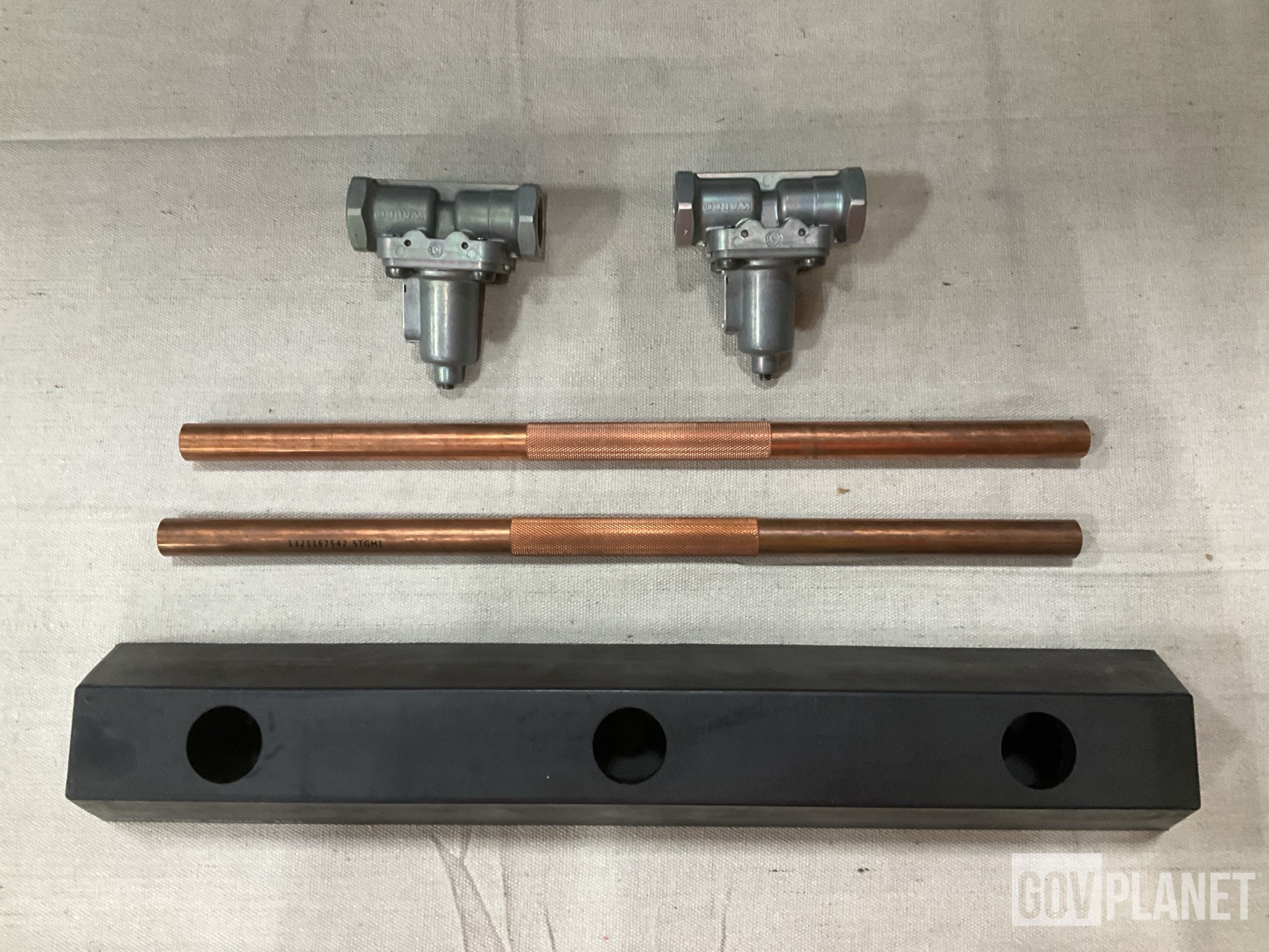 (12) Bumpers, (19) Metallic Pipes, (6) Valves & Assorted Items