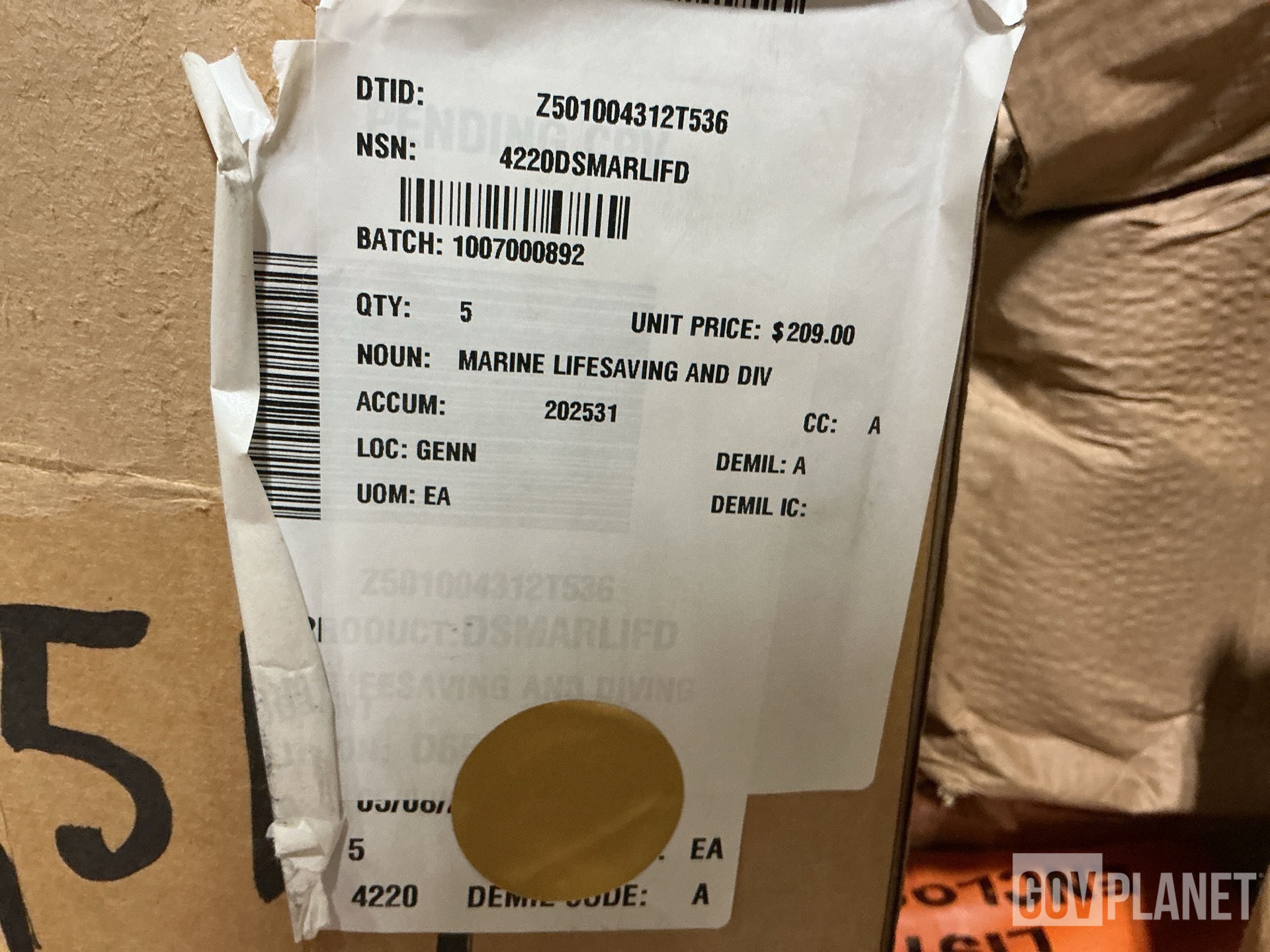 (1) Alternator, (5) Inflatable Floors, (1) Parts Kit & Assorted Items