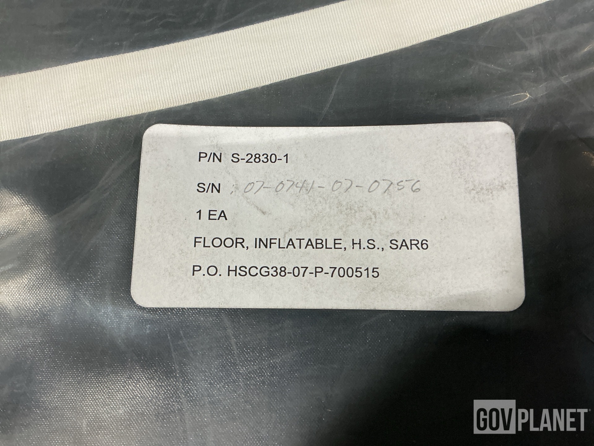 (1) Alternator, (5) Inflatable Floors, (1) Parts Kit & Assorted Items