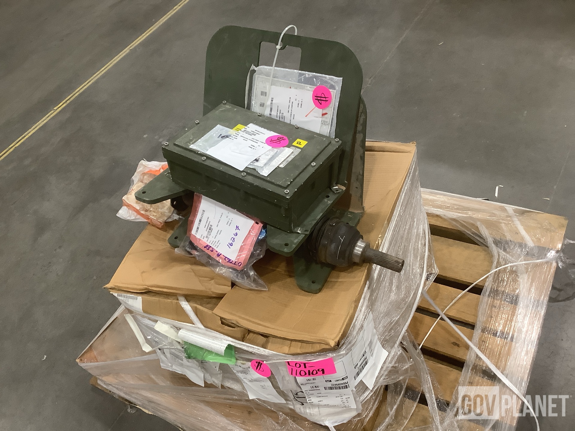 (1) Wheel, (2) Mounting Plates, (1) Modulator & Assorted Items
