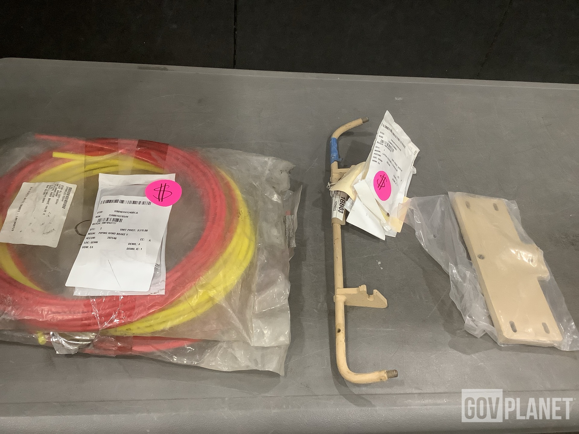 (2) Piping, (9) Brackets, (1) Latch Assembly & Assorted Items