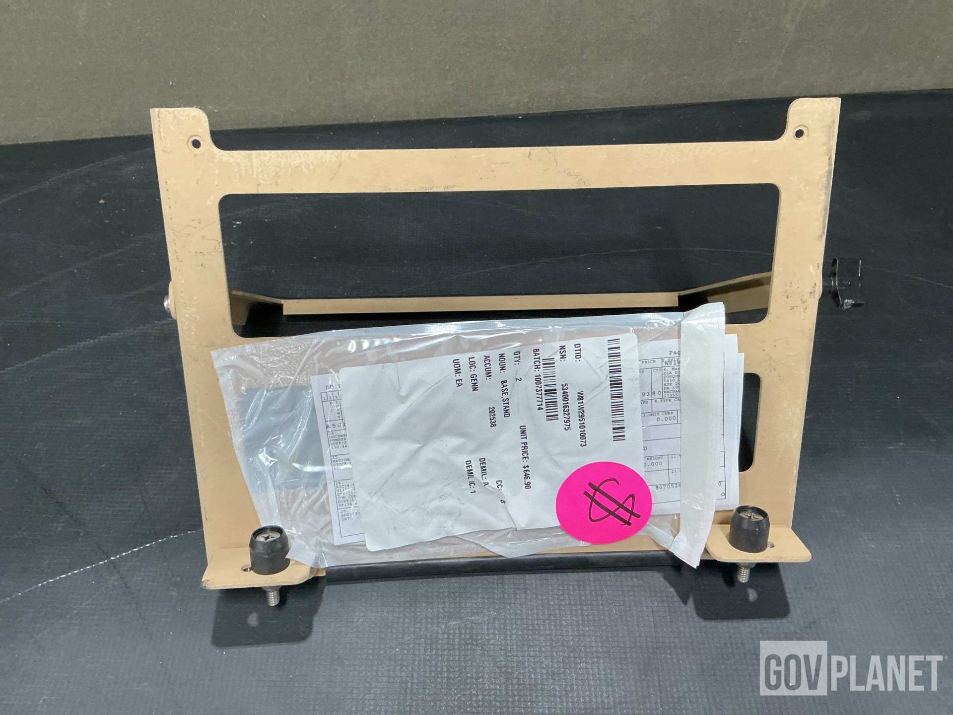 (3) Battery Frames, (2) Stand Bases, (38) Hexagon Plain Nuts & Assorted Items