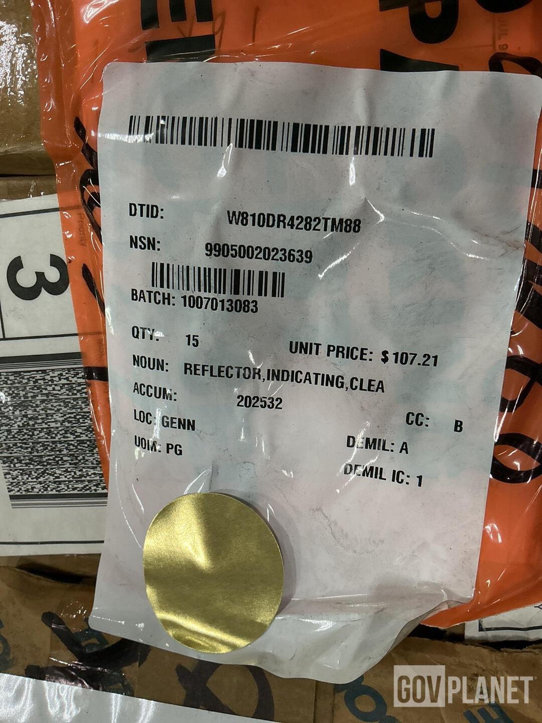 (15) Reflectors, (2) Distributors, (1) Coupling Hub & Assorted Items
