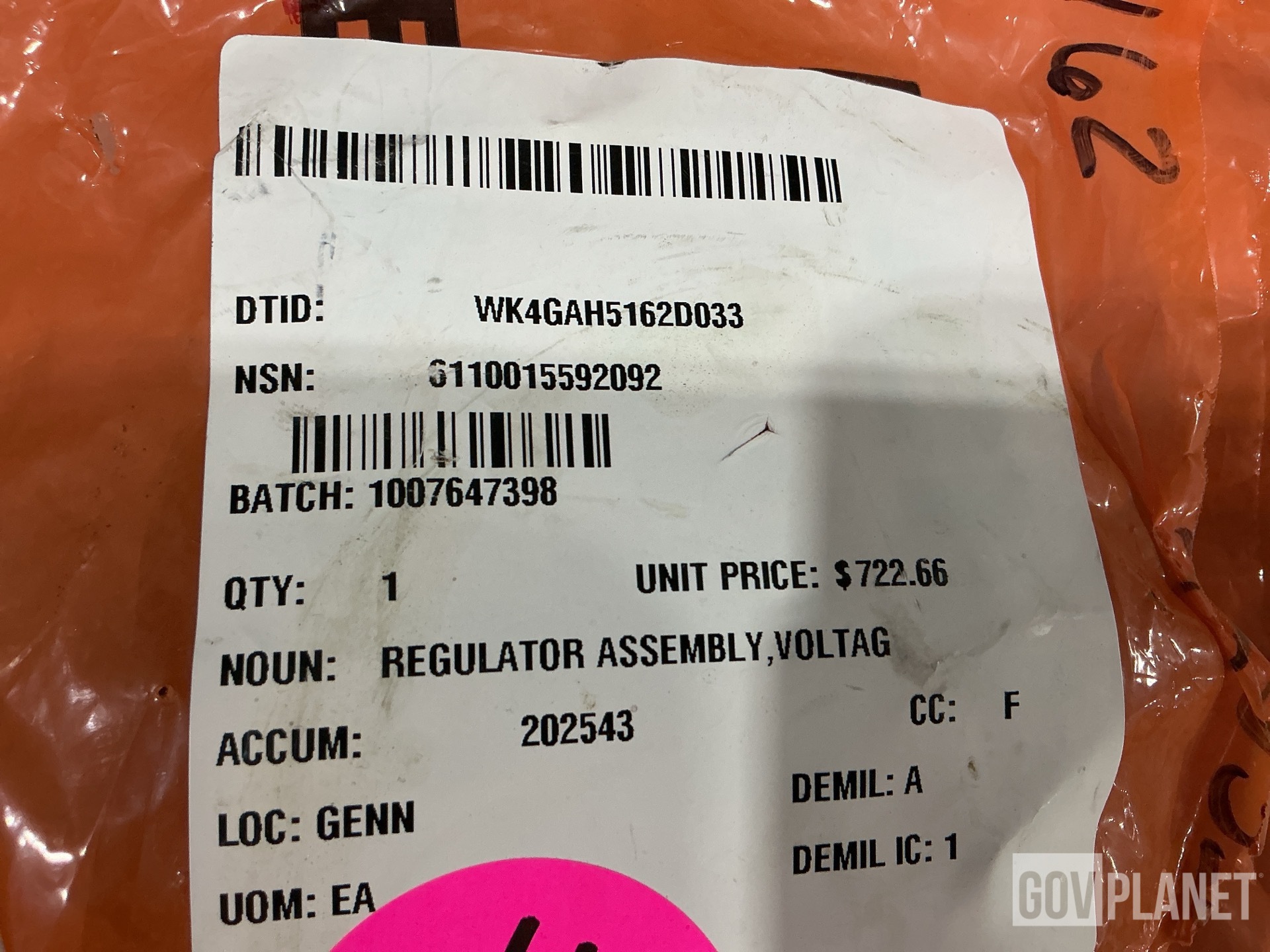 (1) Angle Bracket, (1) Bearing, (8) Resilient Mounts & Assorted Items