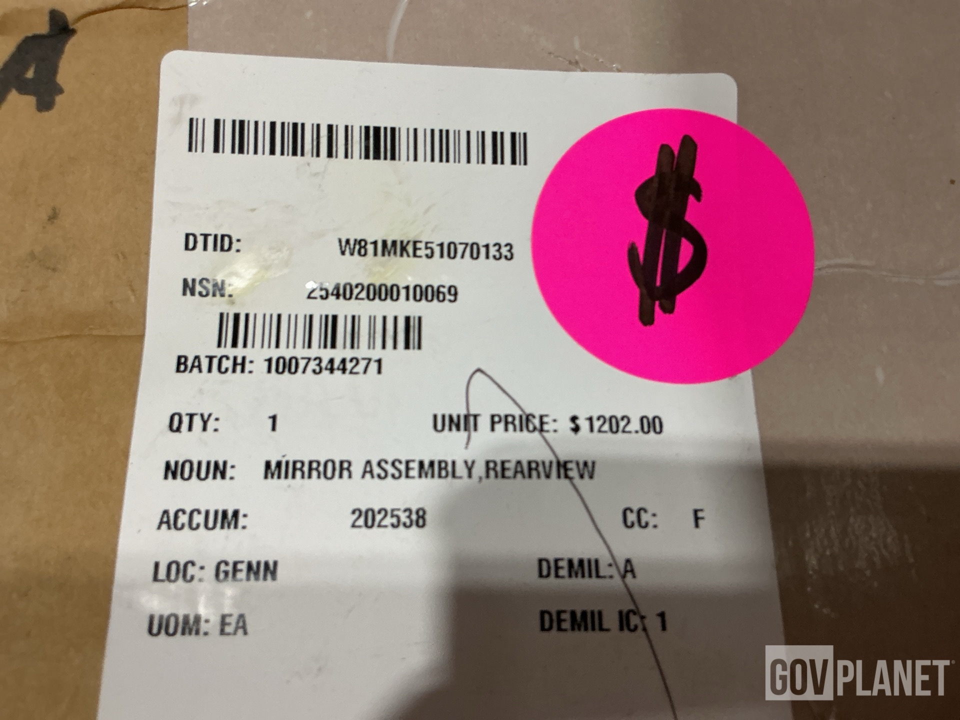 (2) Spider Brakes, (1) Mirror Assembly, (8) Fuel Components & Assorted Items