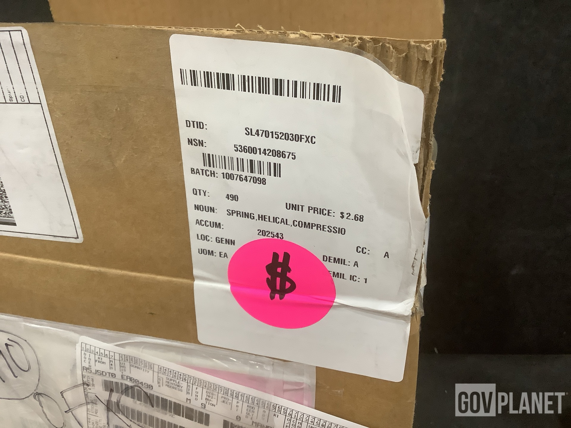 (3) Spring Holders, (490) Springs, (1) Mounting Plate & Assorted Items