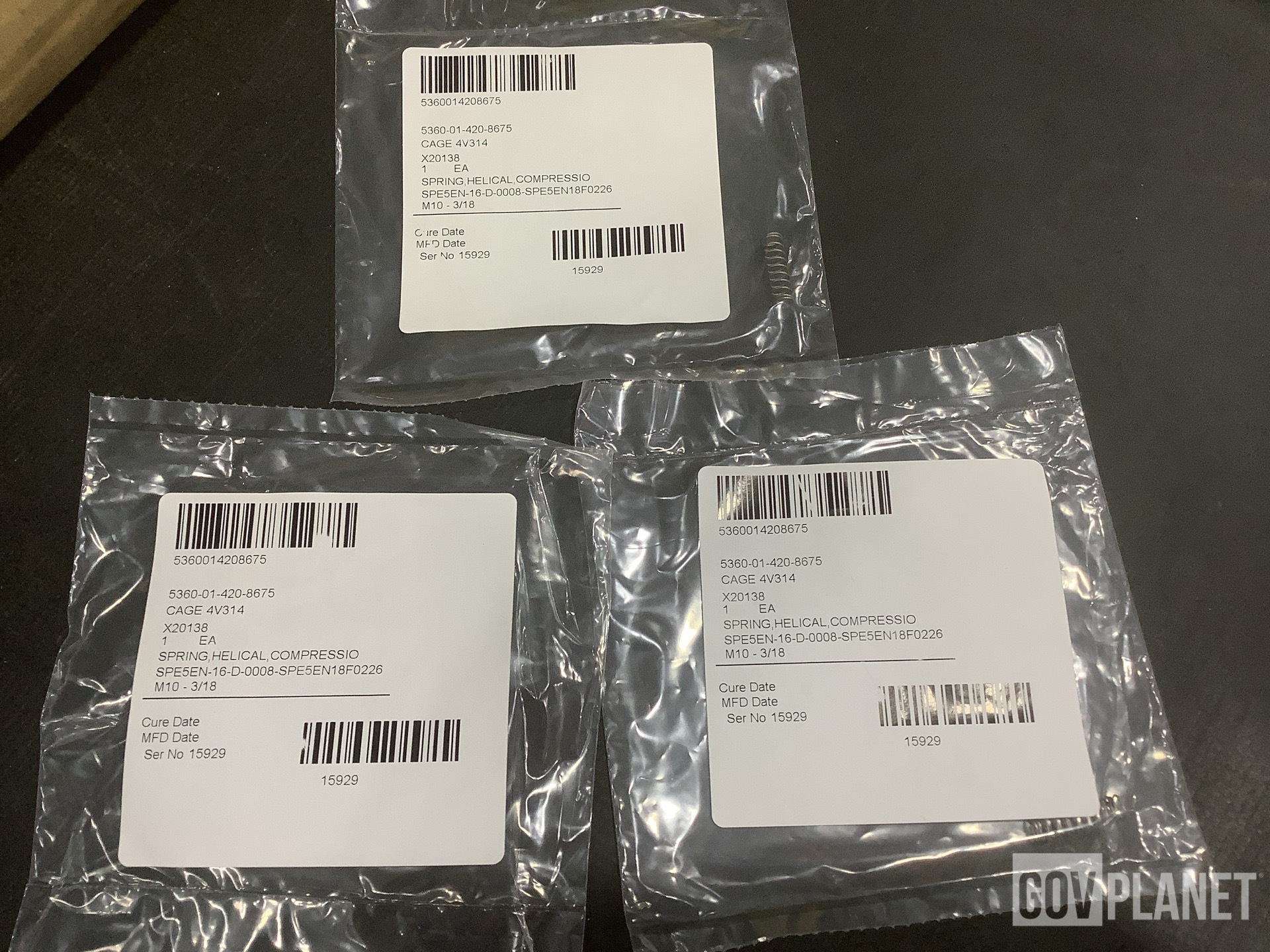 (3) Spring Holders, (490) Springs, (1) Mounting Plate & Assorted Items