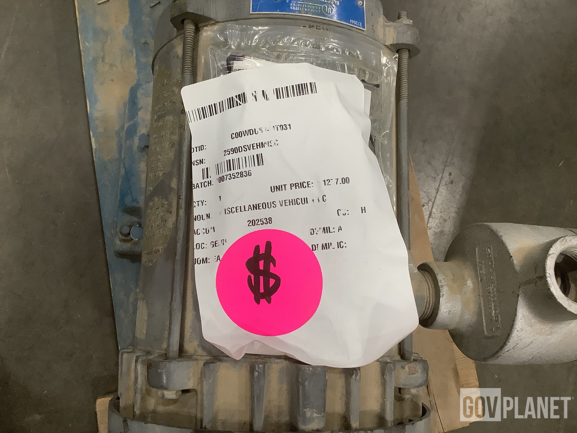 (1) Pump Assembly, (3) Control Assemblies, (8) Caps & Assorted Items