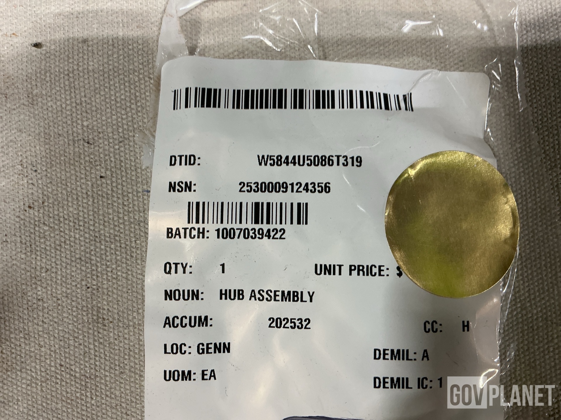 (1) Hub Assembly, (6) Brake Boosters, (1) Anti-Lock Control & Assorted Items