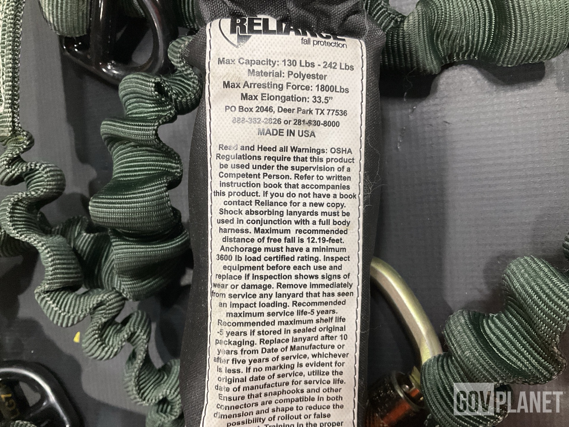(129) Hose Assemblies, (21) Nozzles, (1) Safety Lanyard & Assorted Items
