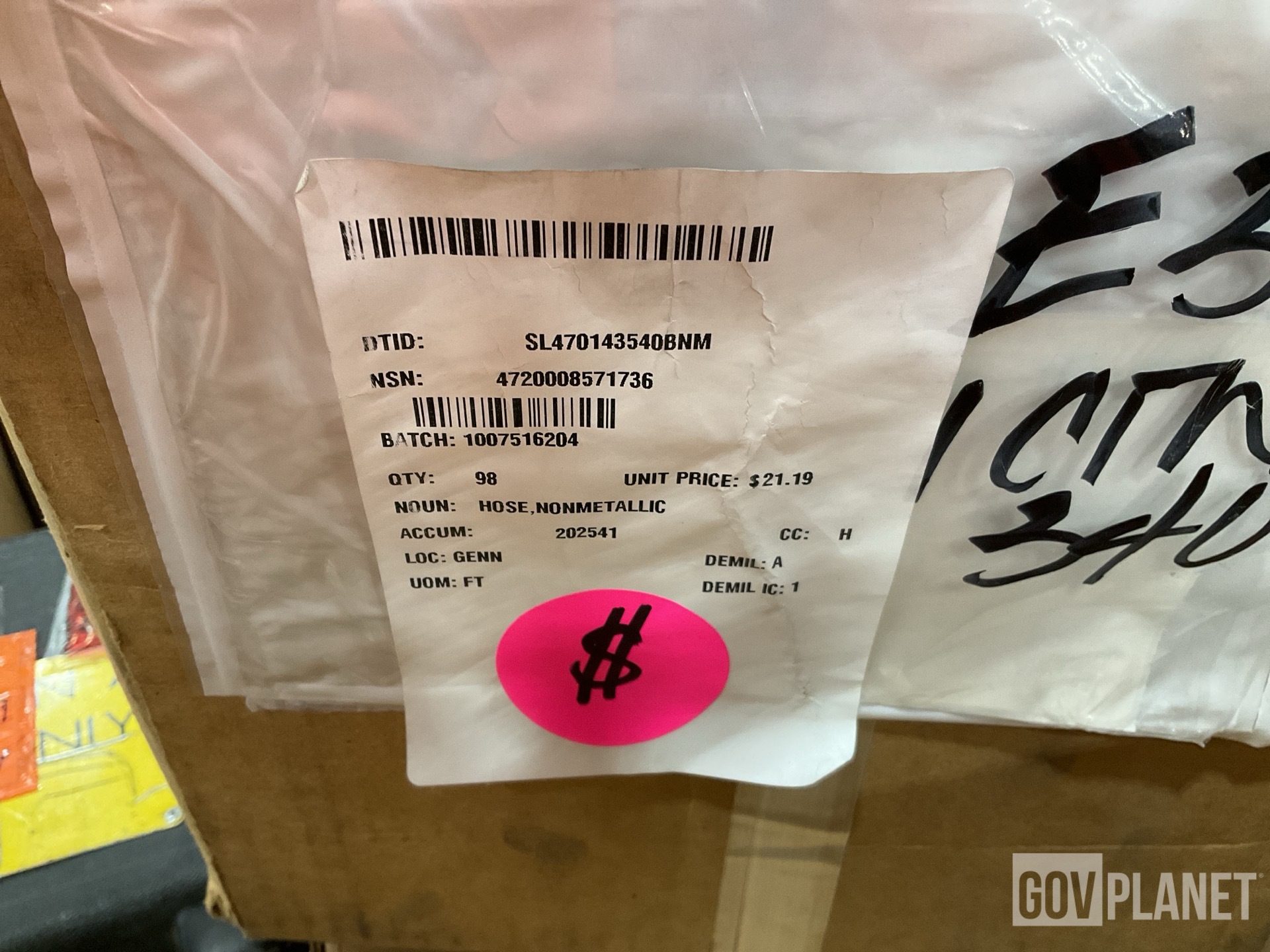 (129) Hose Assemblies, (21) Nozzles, (1) Safety Lanyard & Assorted Items