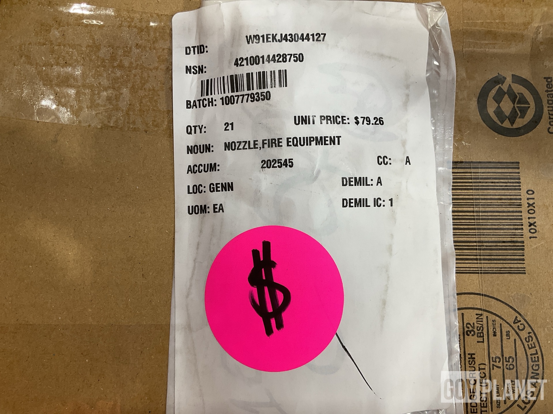 (129) Hose Assemblies, (21) Nozzles, (1) Safety Lanyard & Assorted Items