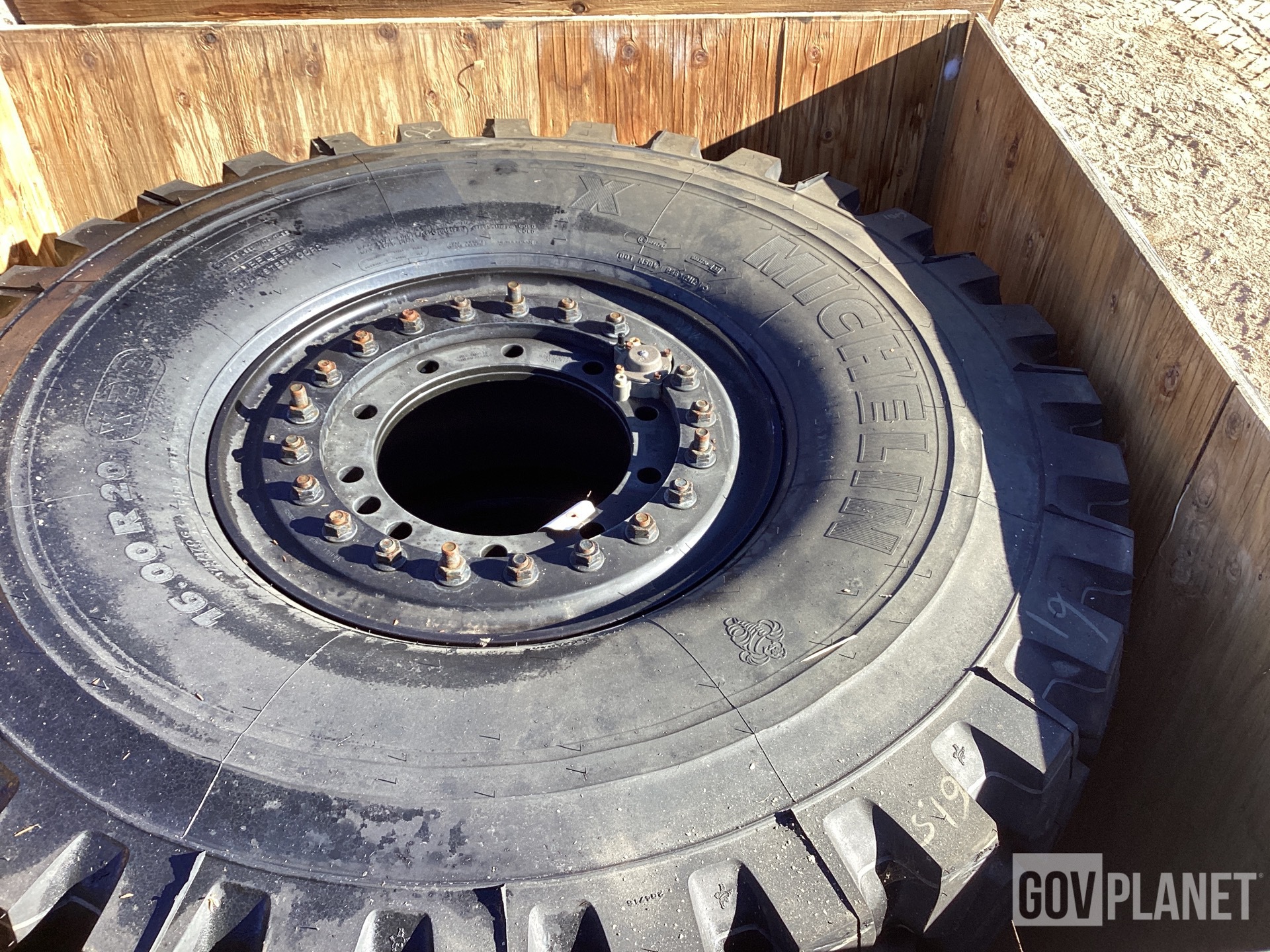 (2) Michelin 16.00R20 Tires w/Wheels