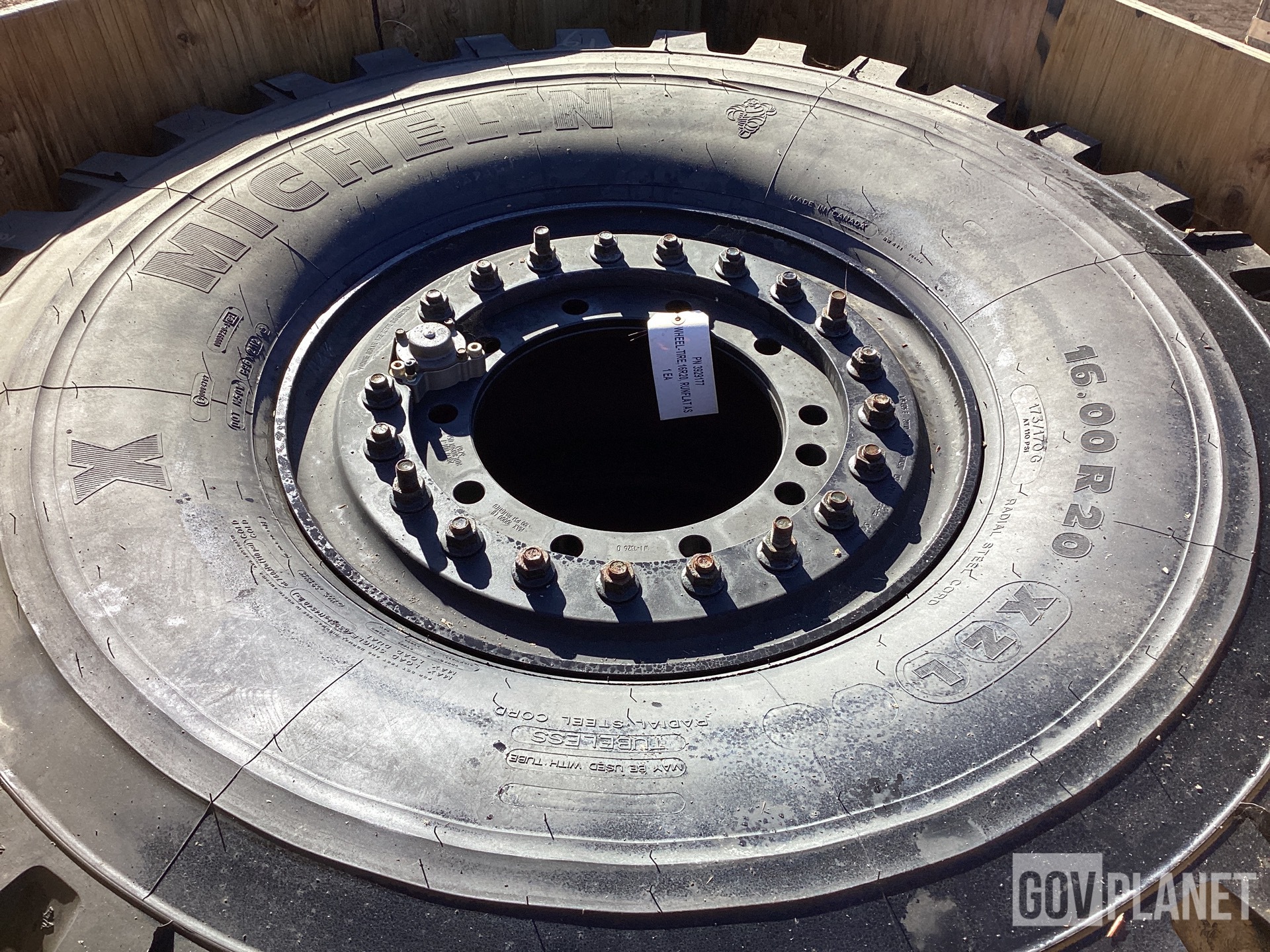 (2) Michelin 16.00R20 Tires w/Wheels