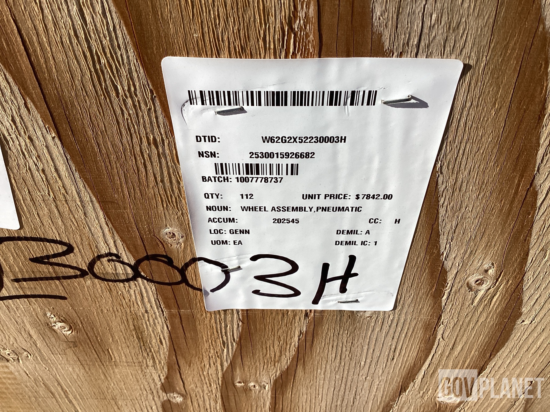 (2) Michelin 16.00R20 Tires w/Wheels