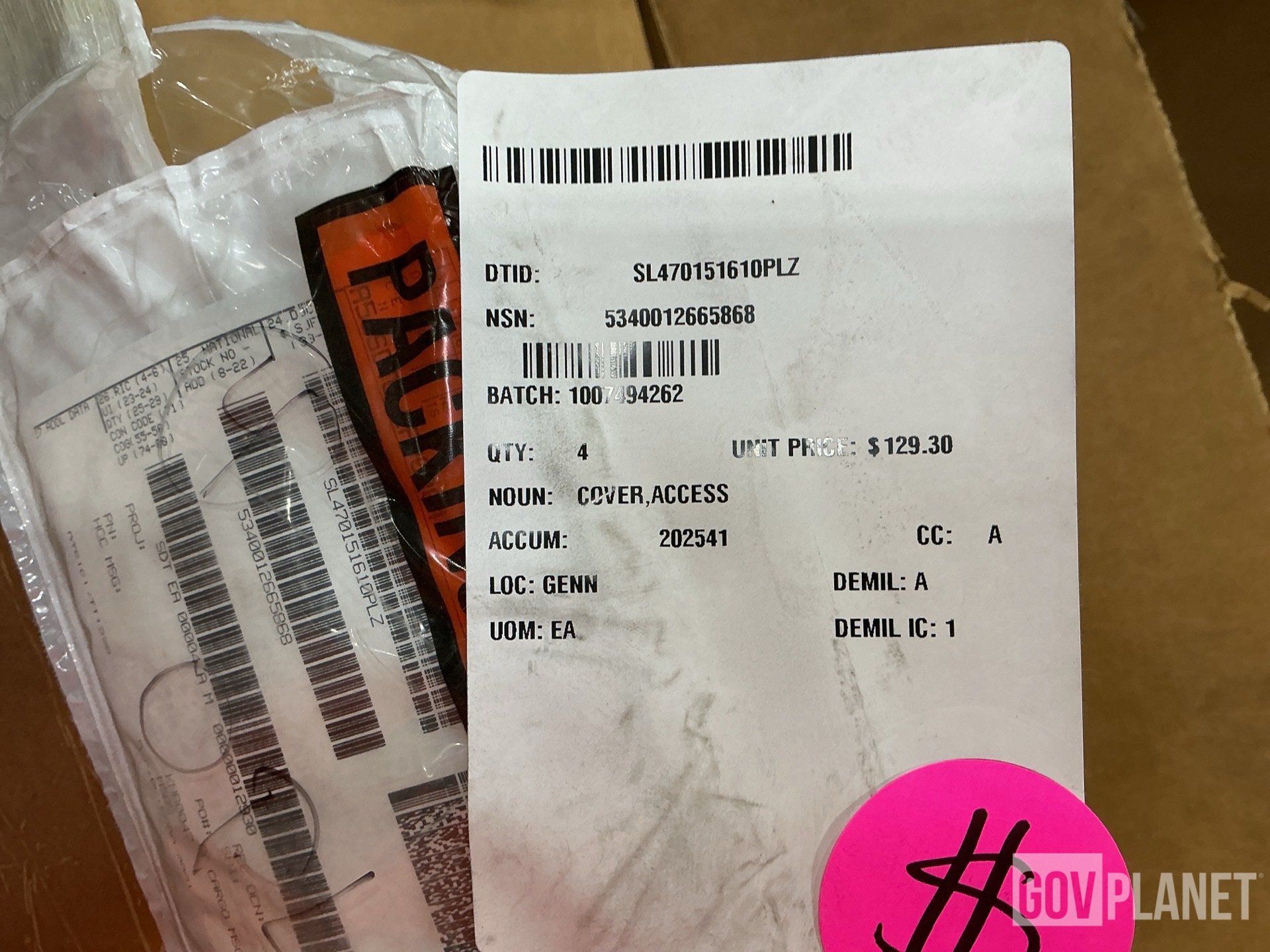 (28) V-Belts, (7) Gaskets, (4) Access Covers & Assorted Items