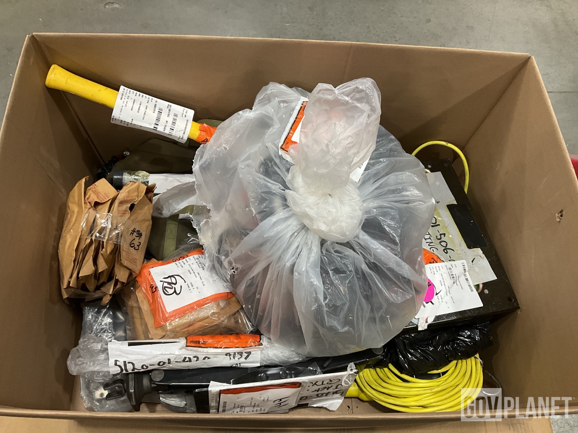 (10) Cable Assemblies, (1) Hydraulic Jack, (1) Mounting Tray & Assorted Items