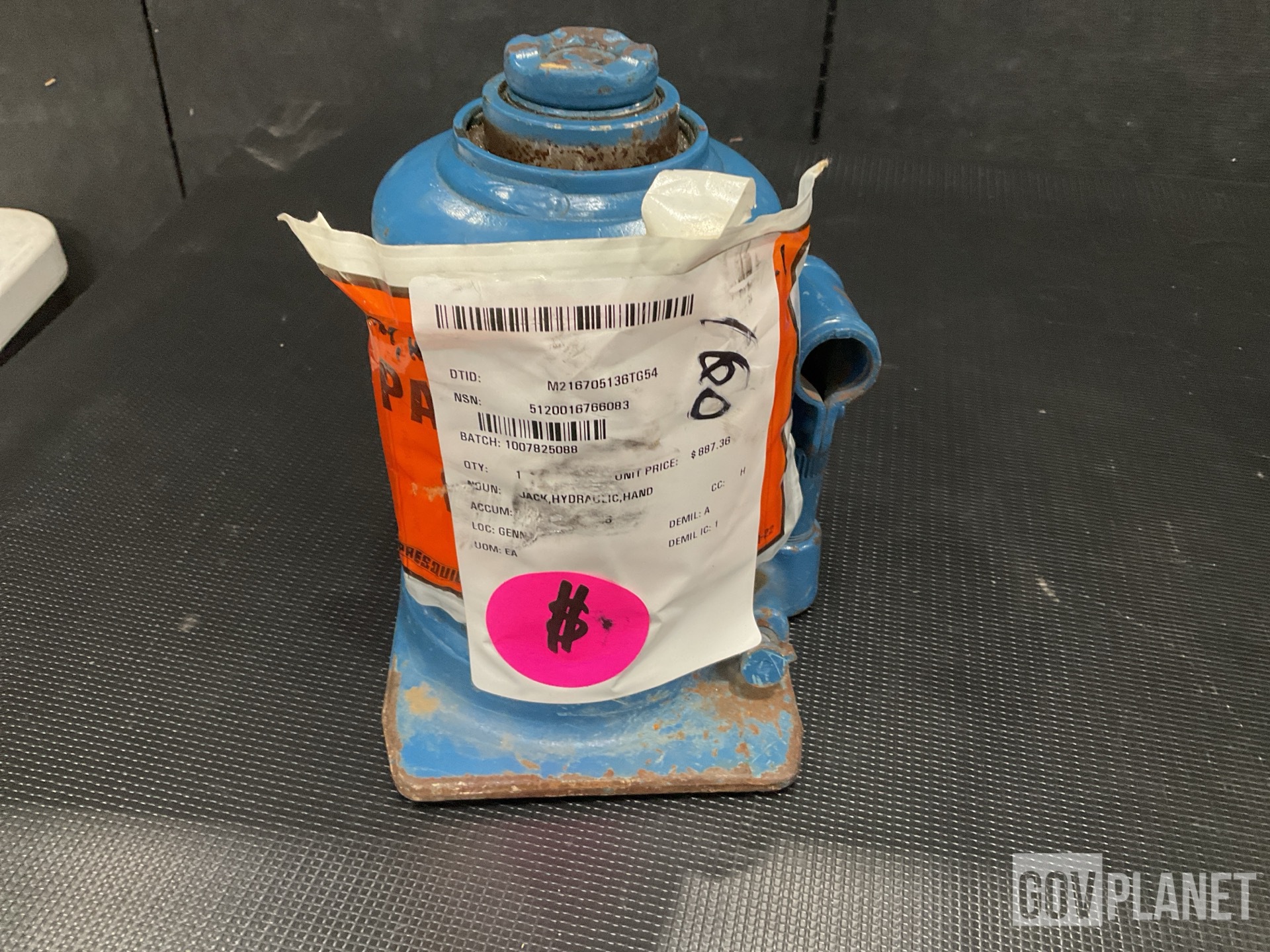(10) Cable Assemblies, (1) Hydraulic Jack, (1) Mounting Tray & Assorted Items