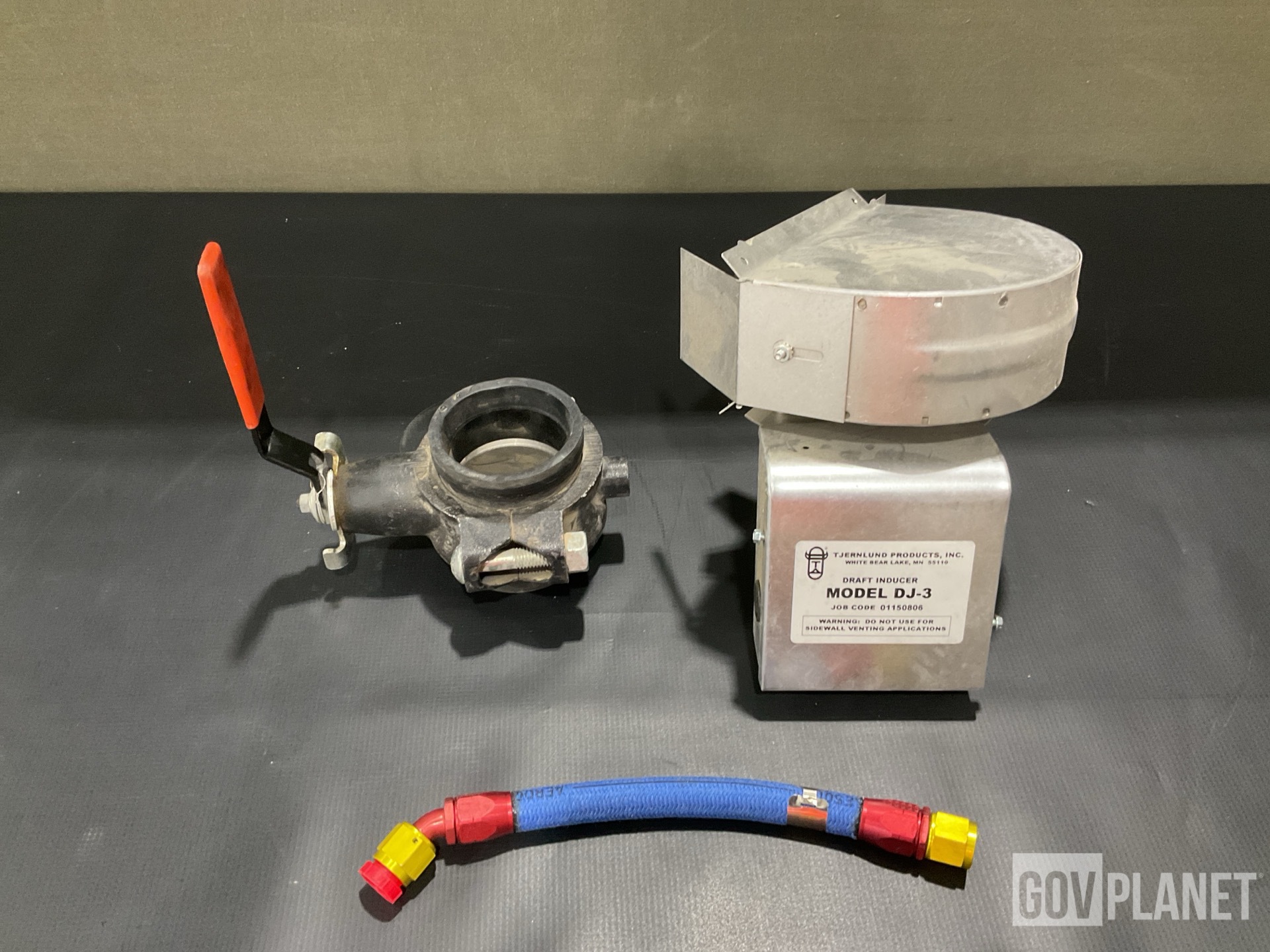 (2) Butterfly Valves, (7) Hose Assemblies, (1) Draft Inducer & Assorted Items