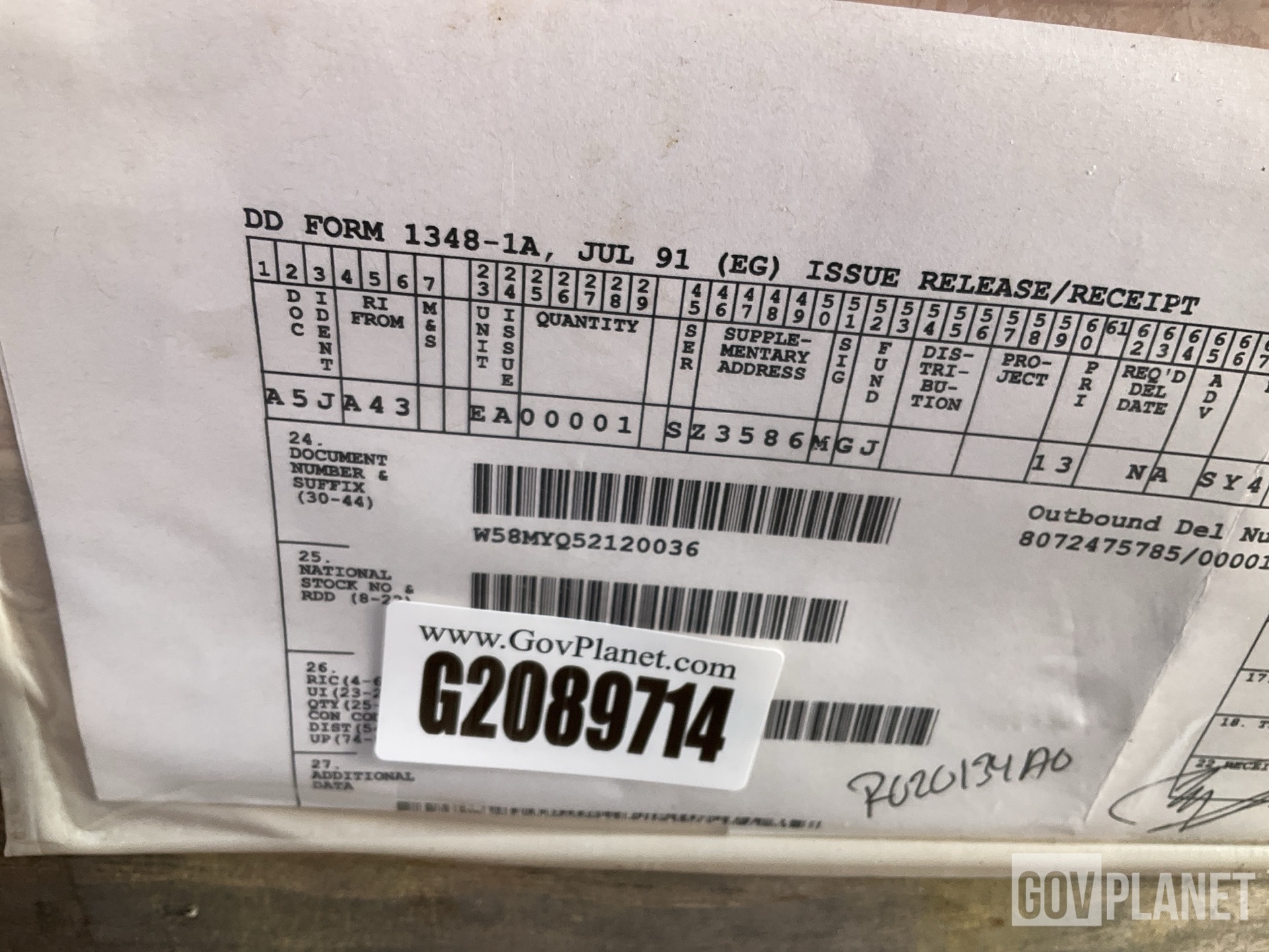 Jarp 151234B Actuating Linear Cylinder Assembly