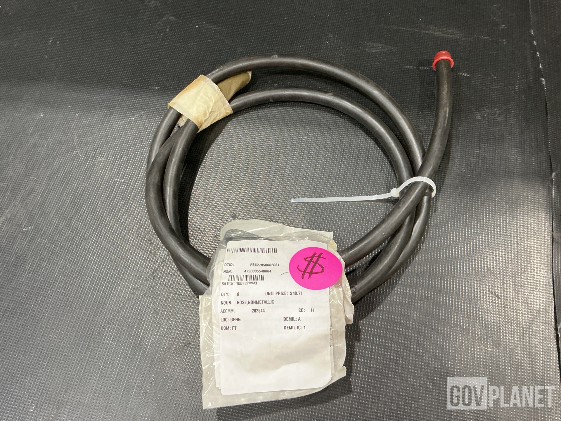(15) Non-Metallic Hoses, (2) Relief Valves, (1) Tube Cap & Assorted Items