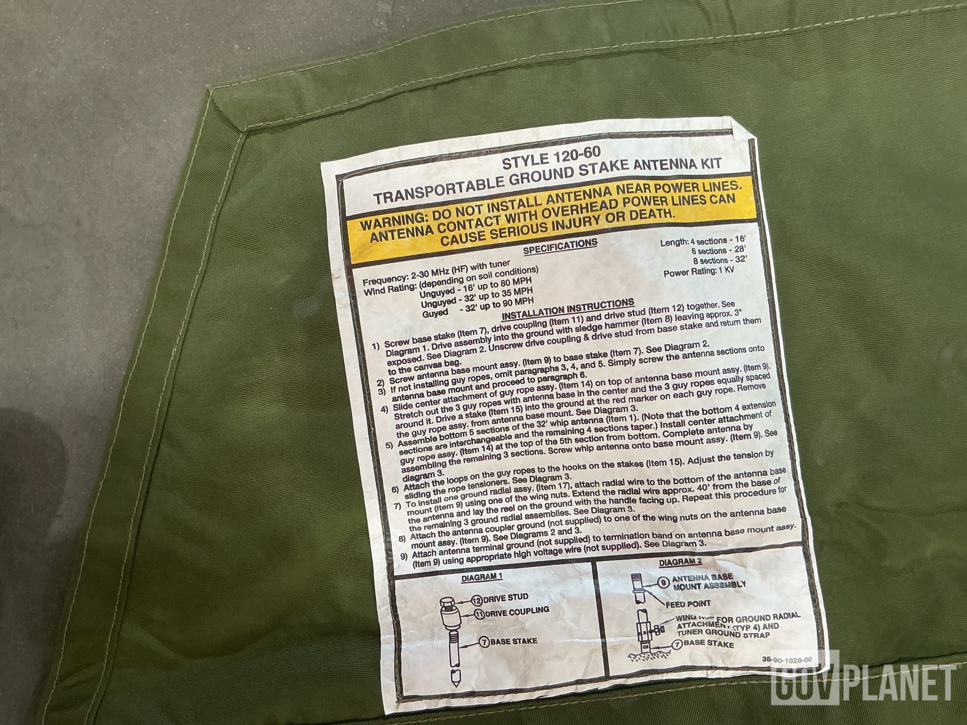 (4) Canvas Bags, (60) Heat Protective Mittens & Assorted Items