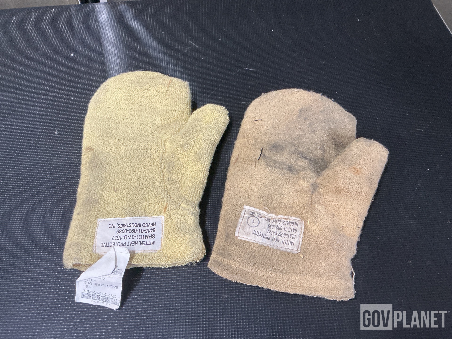 (4) Canvas Bags, (60) Heat Protective Mittens & Assorted Items