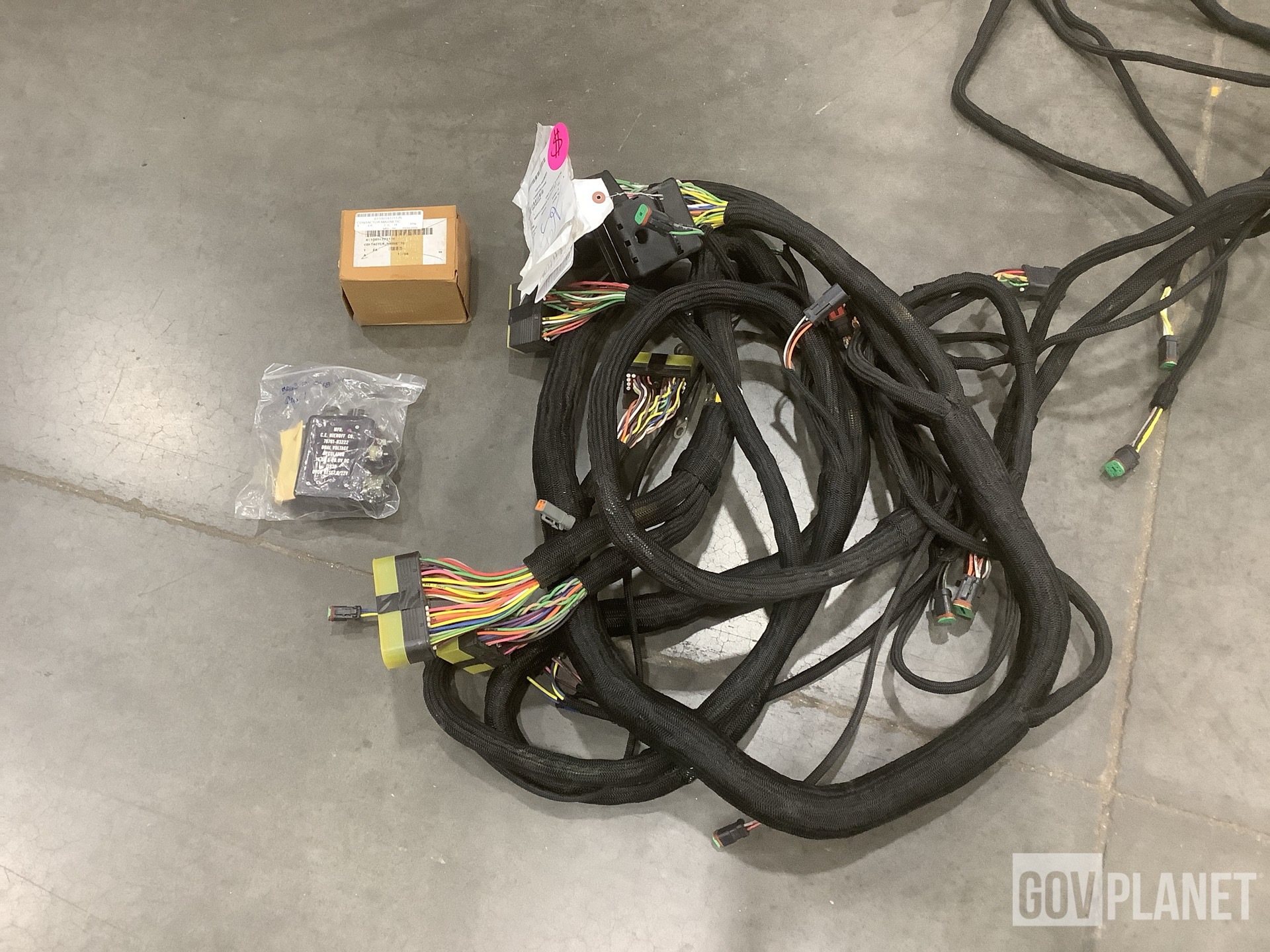 (1) Wiring Harness, (1) Regulator, (3) Contactors & Assorted Items