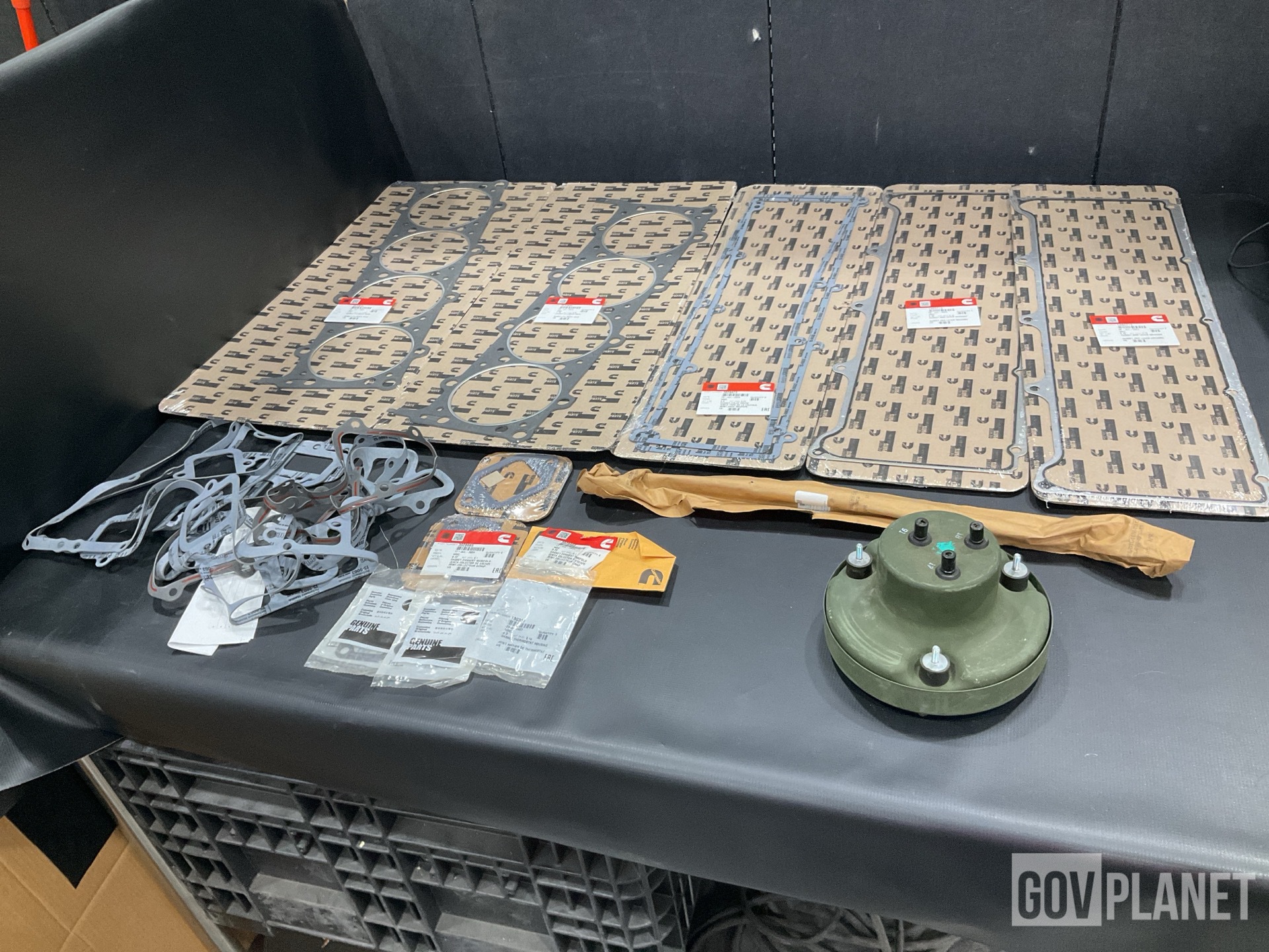 (3) Headlights, (1) Gasket Set, (17) Brackets & Assorted Items