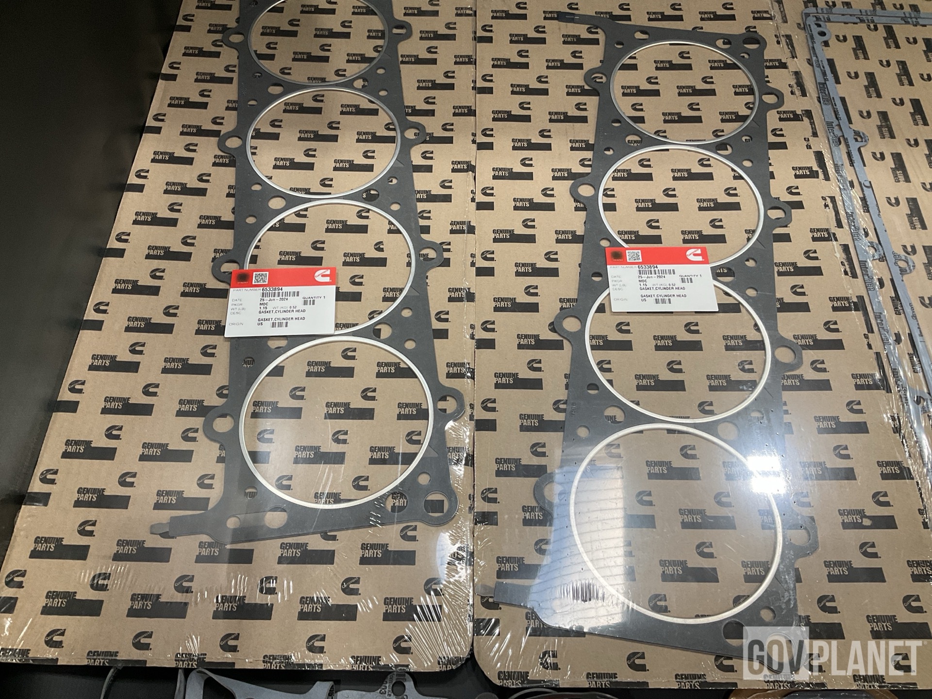 (3) Headlights, (1) Gasket Set, (17) Brackets & Assorted Items