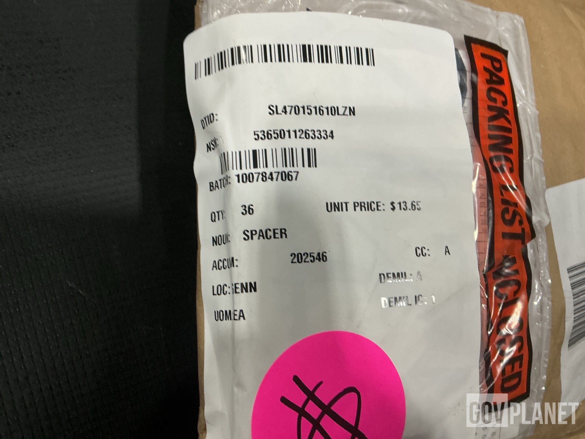 (132) Shims, (82) Extension Springs, (36) Spacers & Assorted Items