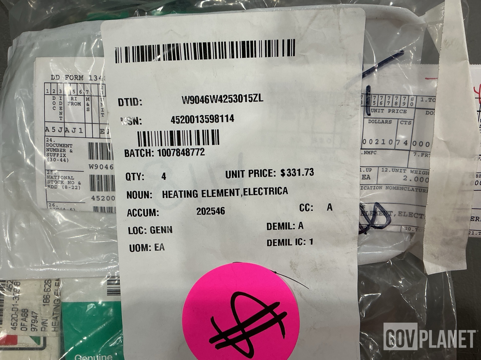 (2) Air Drier & Coolers, (1) Elbow, (4) Heating Elements & Assorted Items