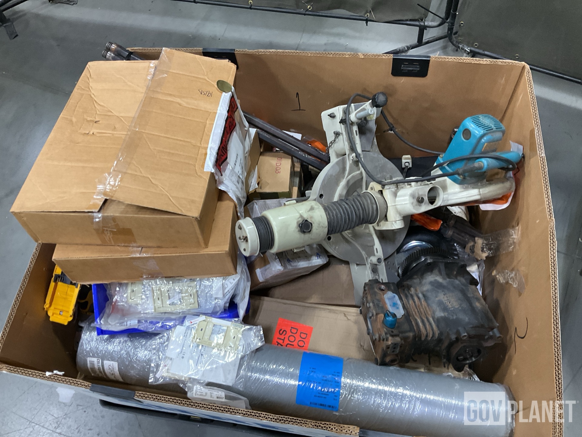 (1) Compressor, (1) Multimeter, (2) Fan Trays & Assorted Items