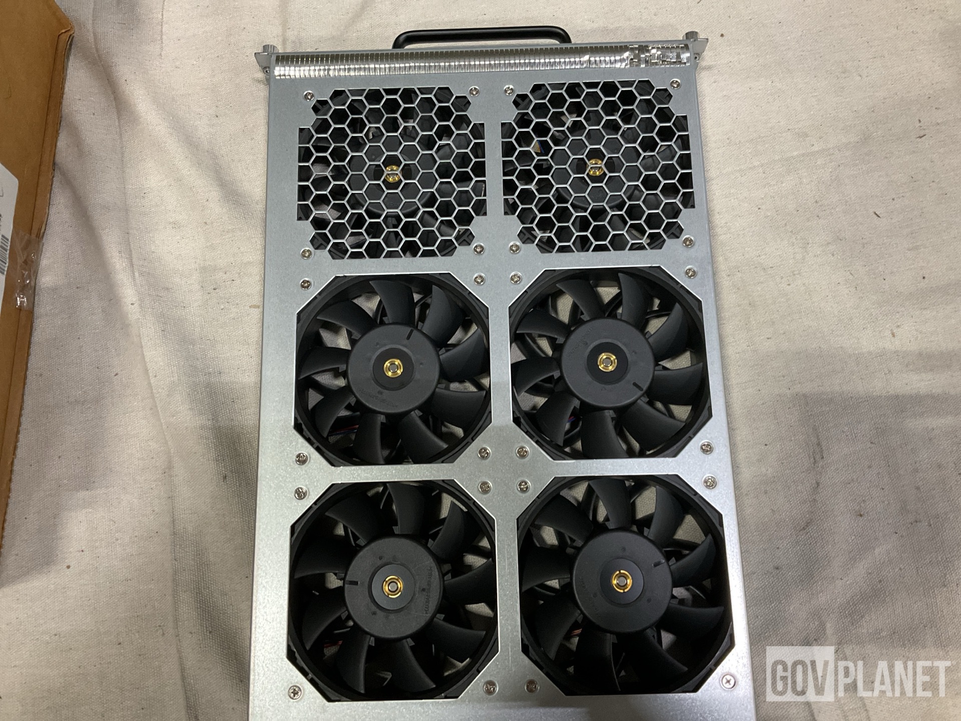 (1) Compressor, (1) Multimeter, (2) Fan Trays & Assorted Items