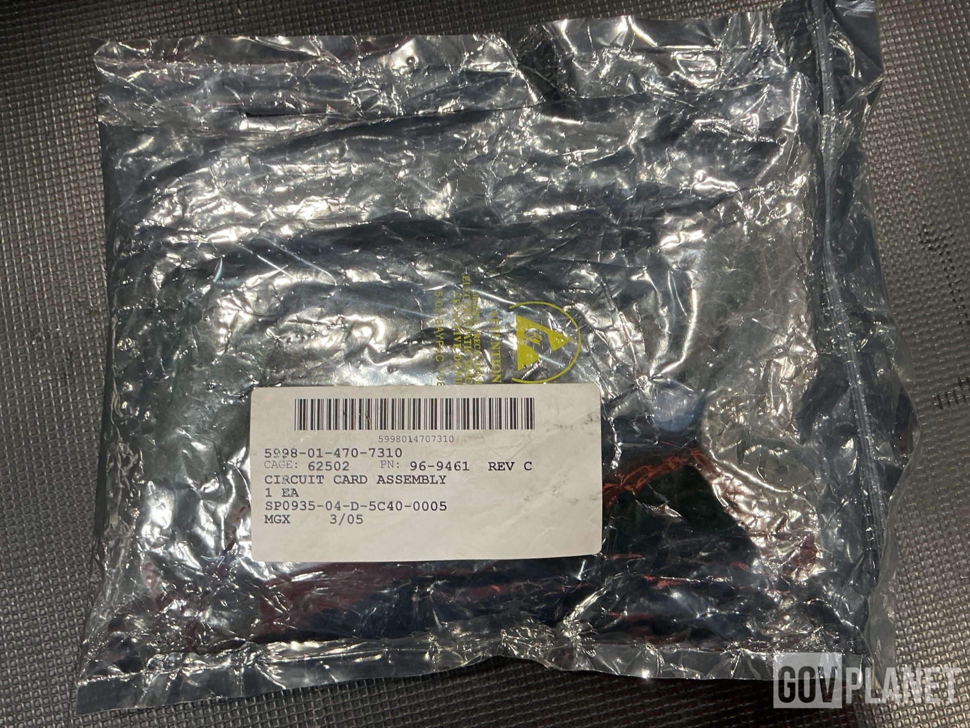 (1) Cylinder Assembly, (1) Circuit Card Assembly, (12) Modules & Assorted Items