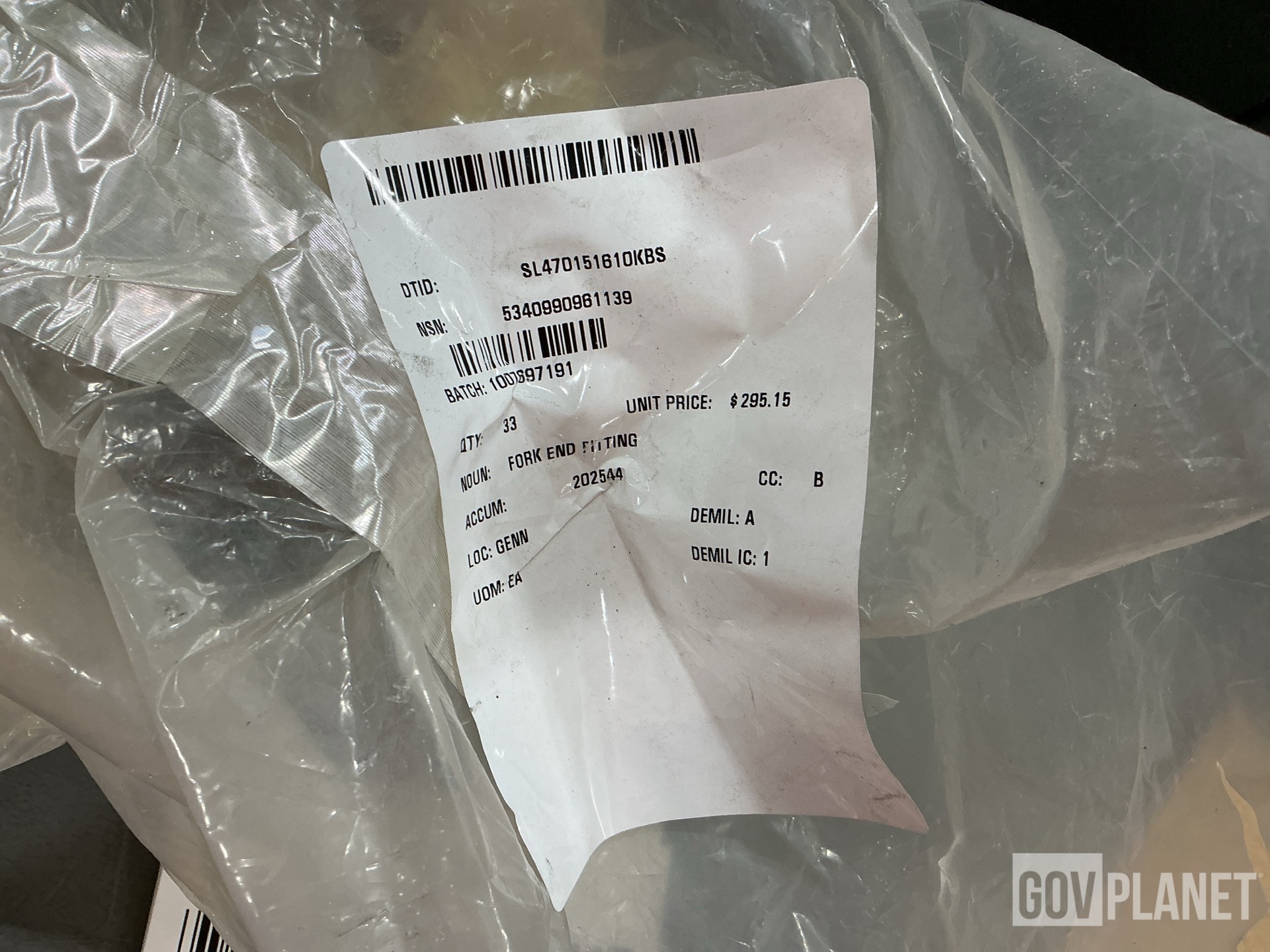 (32) Marine Jet Power 7475-040-FGR Fork End Fittings