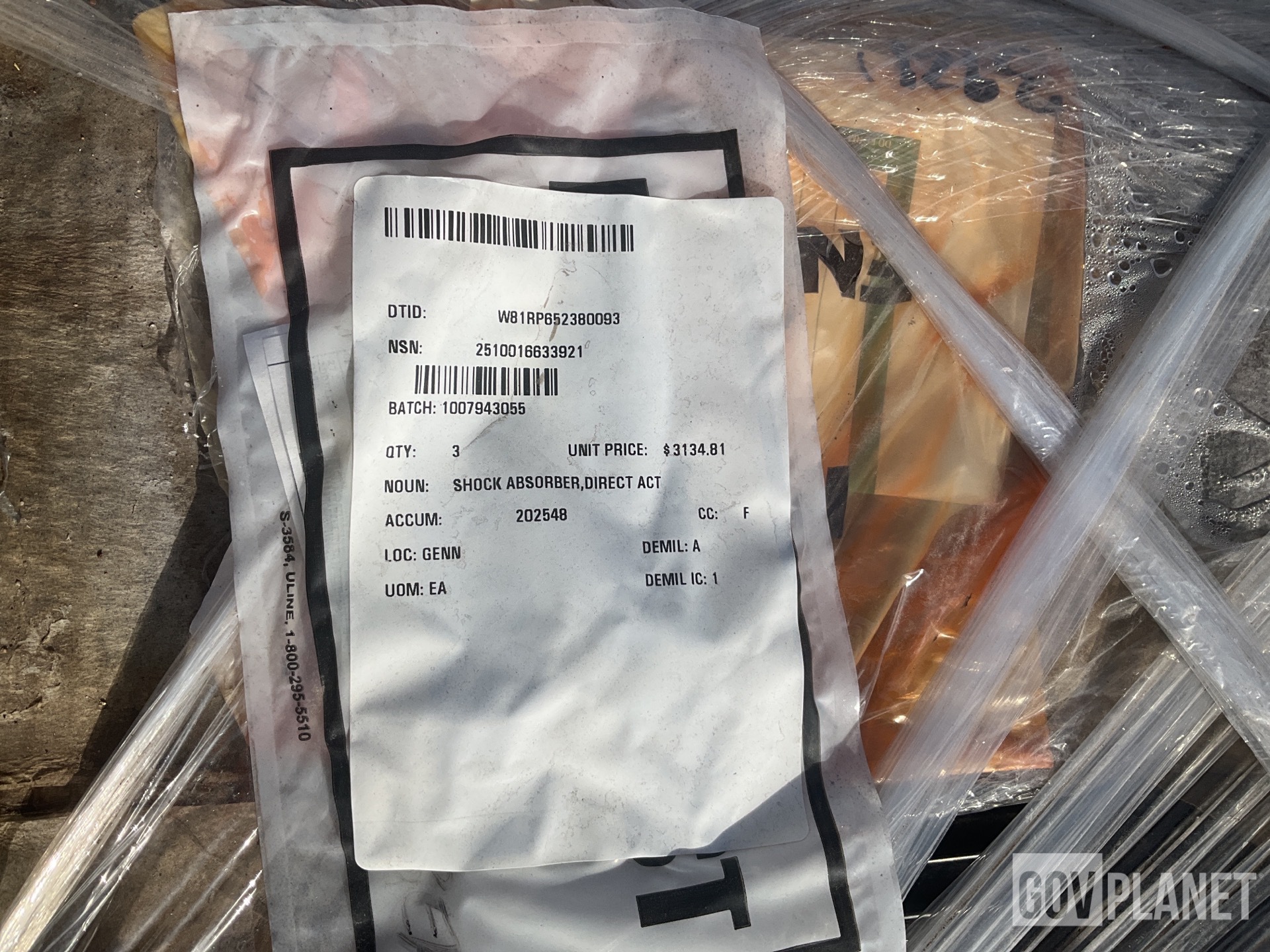 (3) Direct Action Shock Absorbers