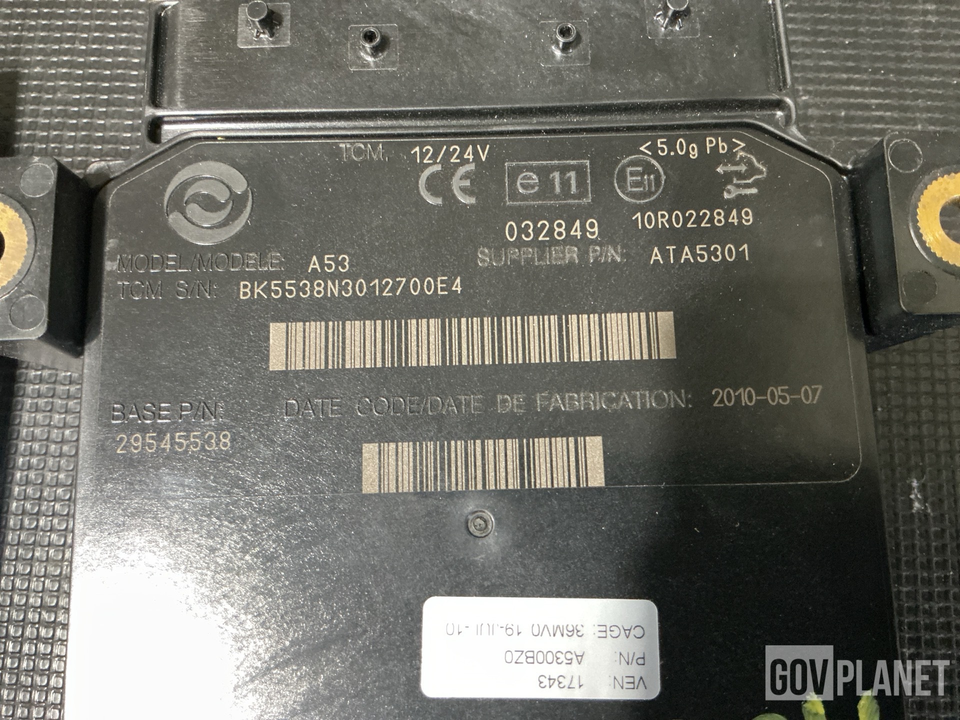 (4) Allison Transmission 29545538 Electronic Components Assemblies