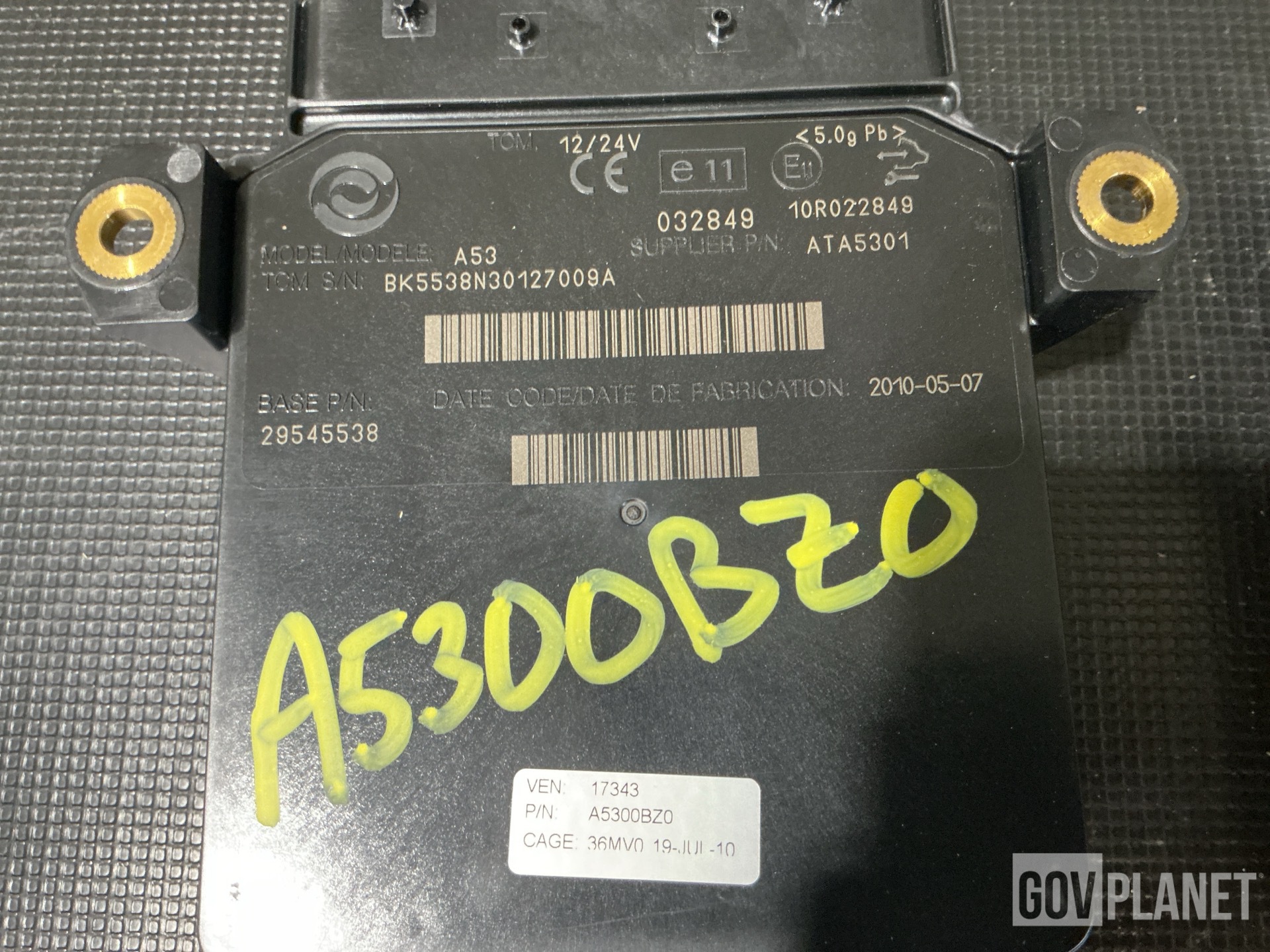 (4) Allison Transmission 29545538 Electronic Components Assemblies