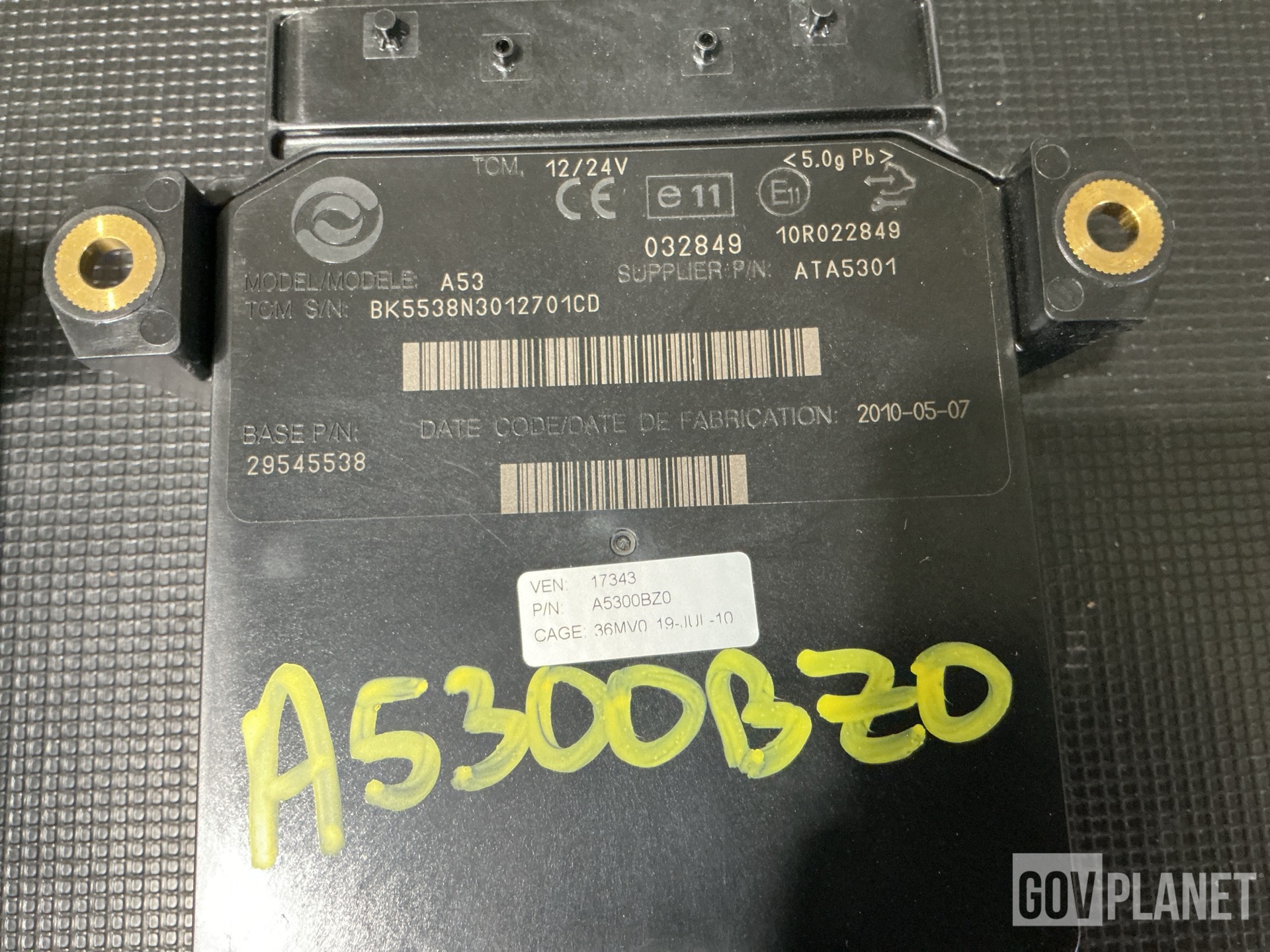 (4) Allison Transmission 29545538 Electronic Components Assemblies