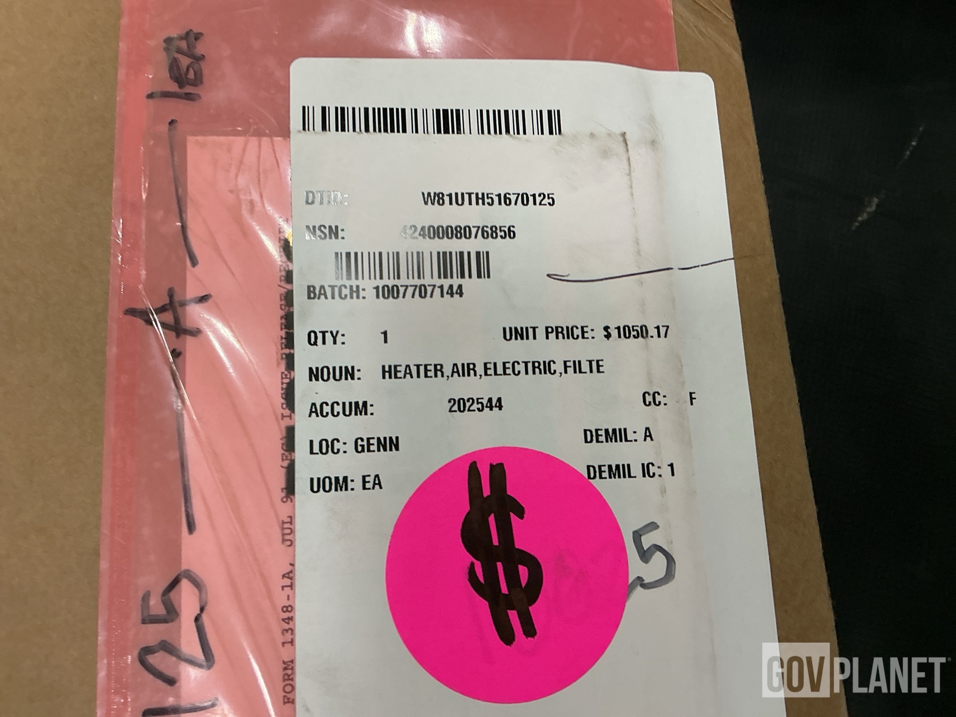 (1) Access Cover, (1) Air Filter Unit, (1) Drum Winch & Assorted Items
