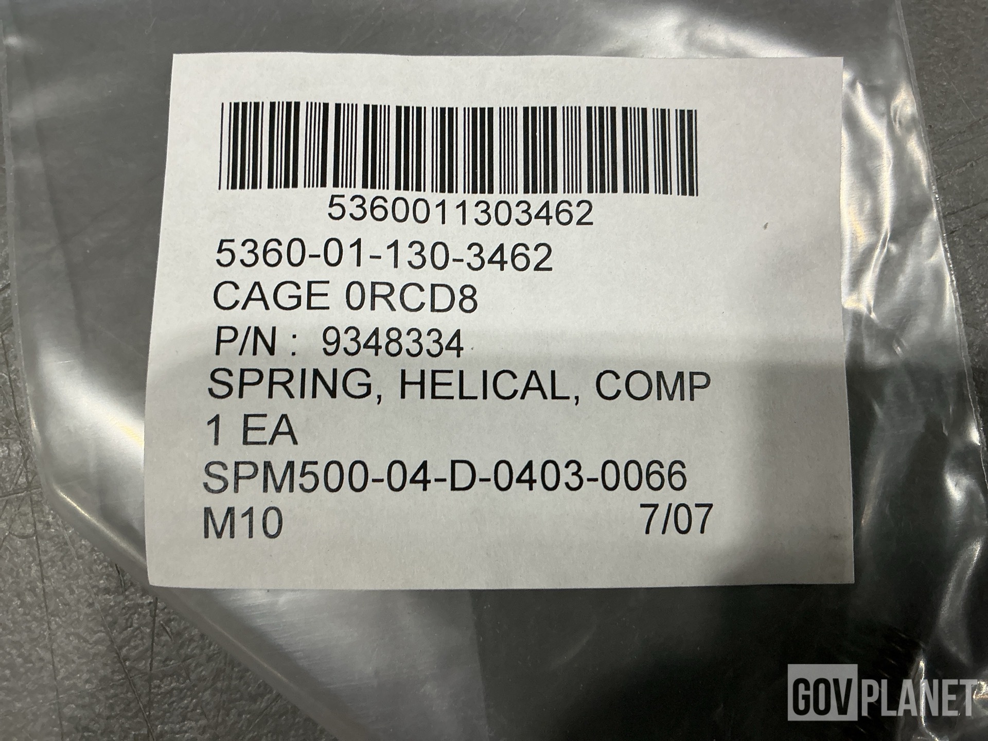 (2) Mounting Bases, (3,464) Springs, (7) Sleeve Spacers & Assorted Items