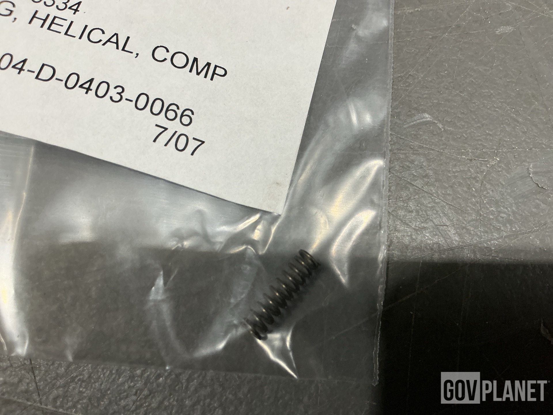 (2) Mounting Bases, (3,464) Springs, (7) Sleeve Spacers & Assorted Items