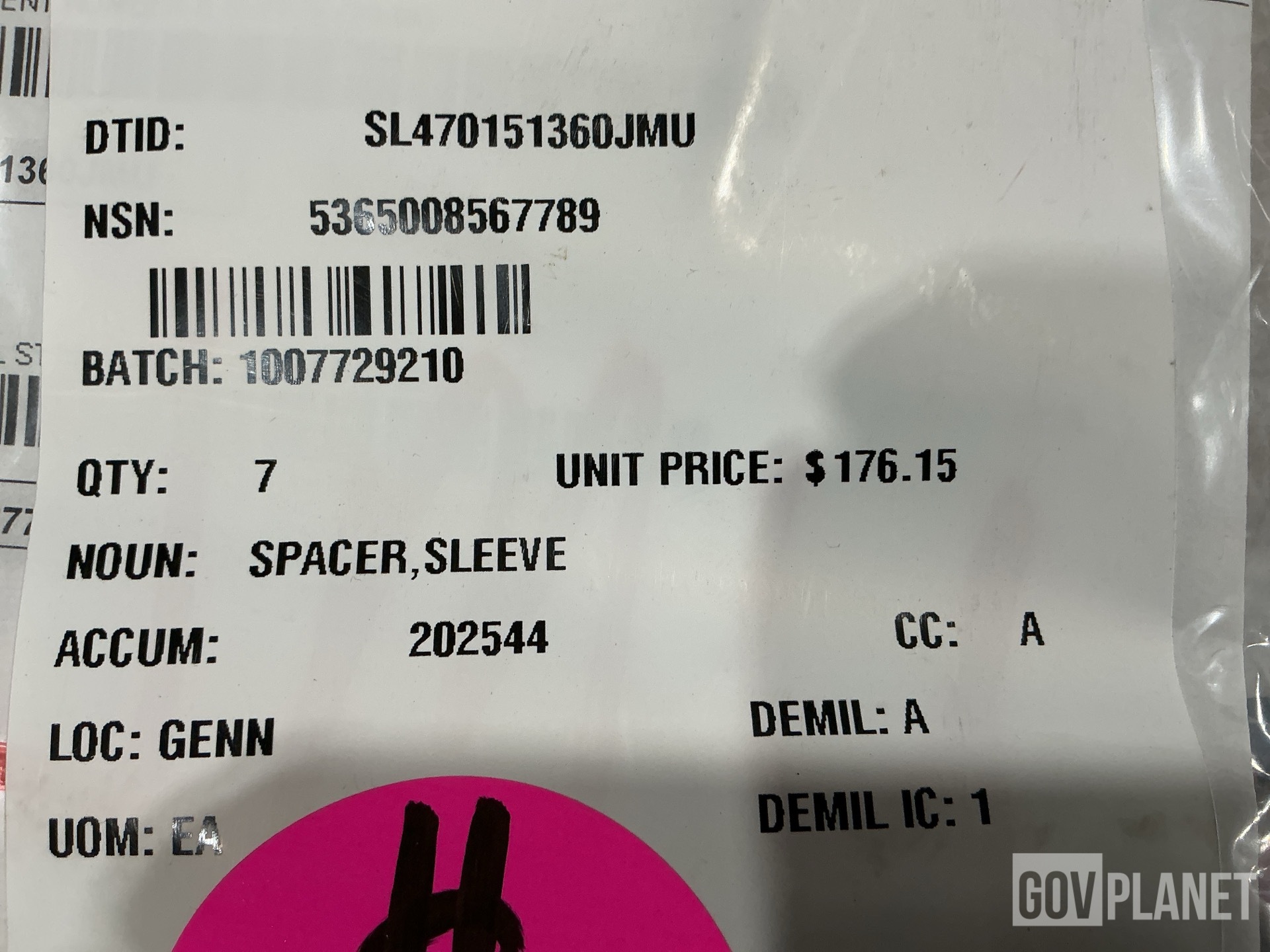 (2) Mounting Bases, (3,464) Springs, (7) Sleeve Spacers & Assorted Items