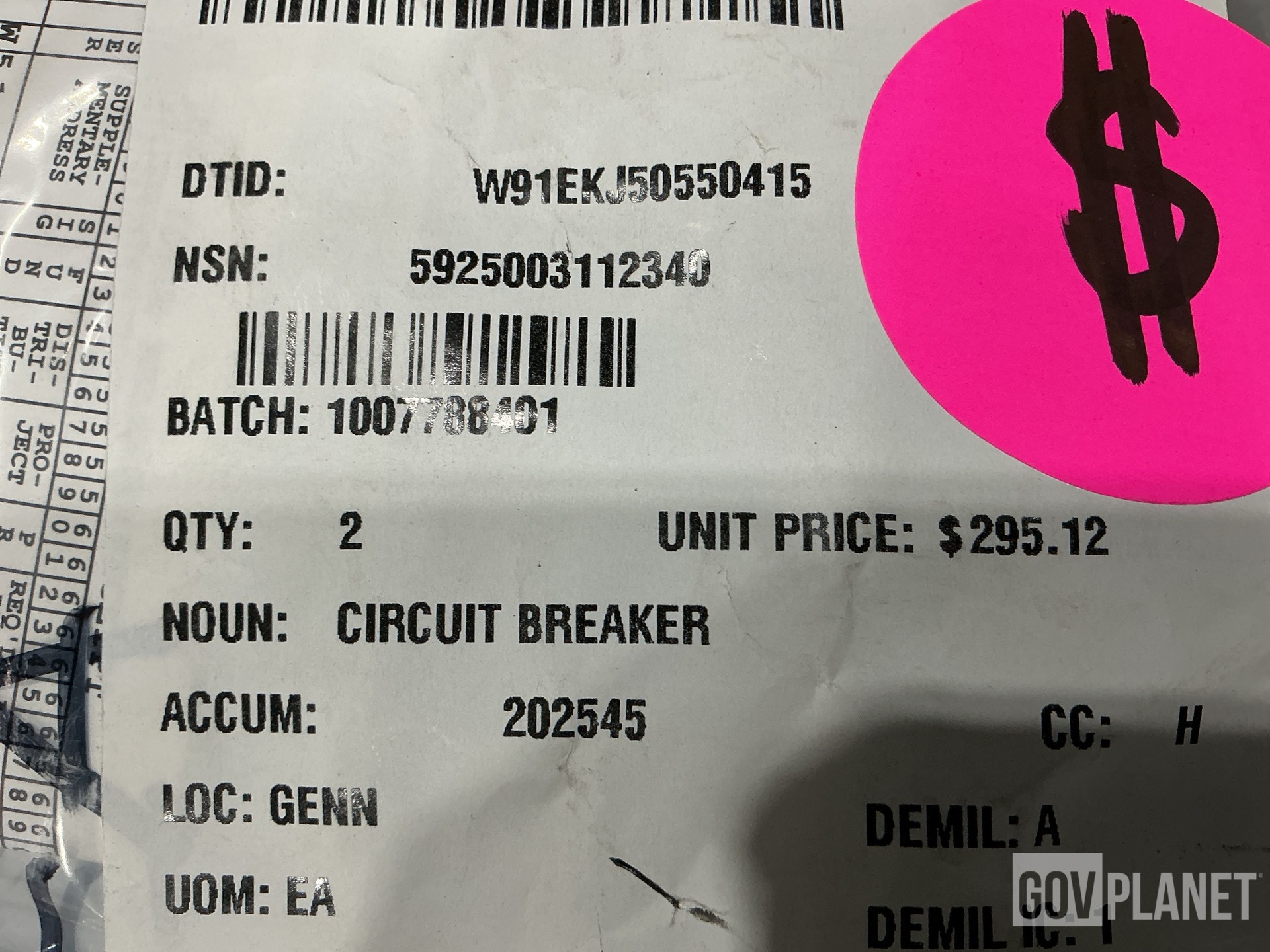 (3) Mast Bases, (1) Push Switch, (2) Circuit Breakers & Assorted Items
